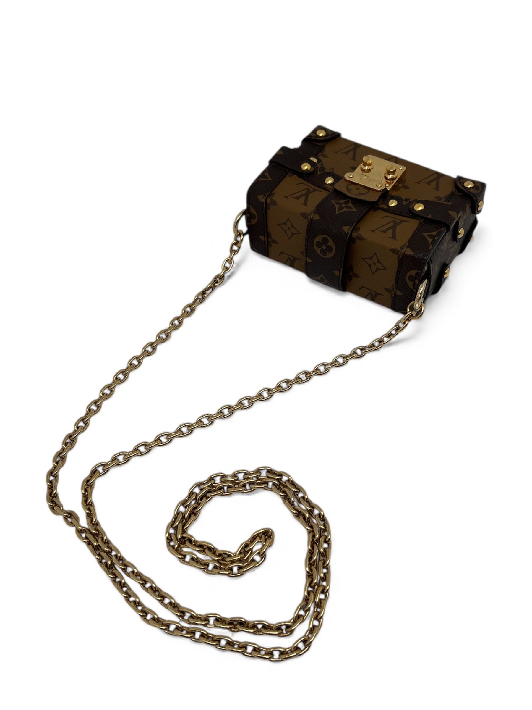 Louis Vuitton - Petite Malle Essential trunk with chain