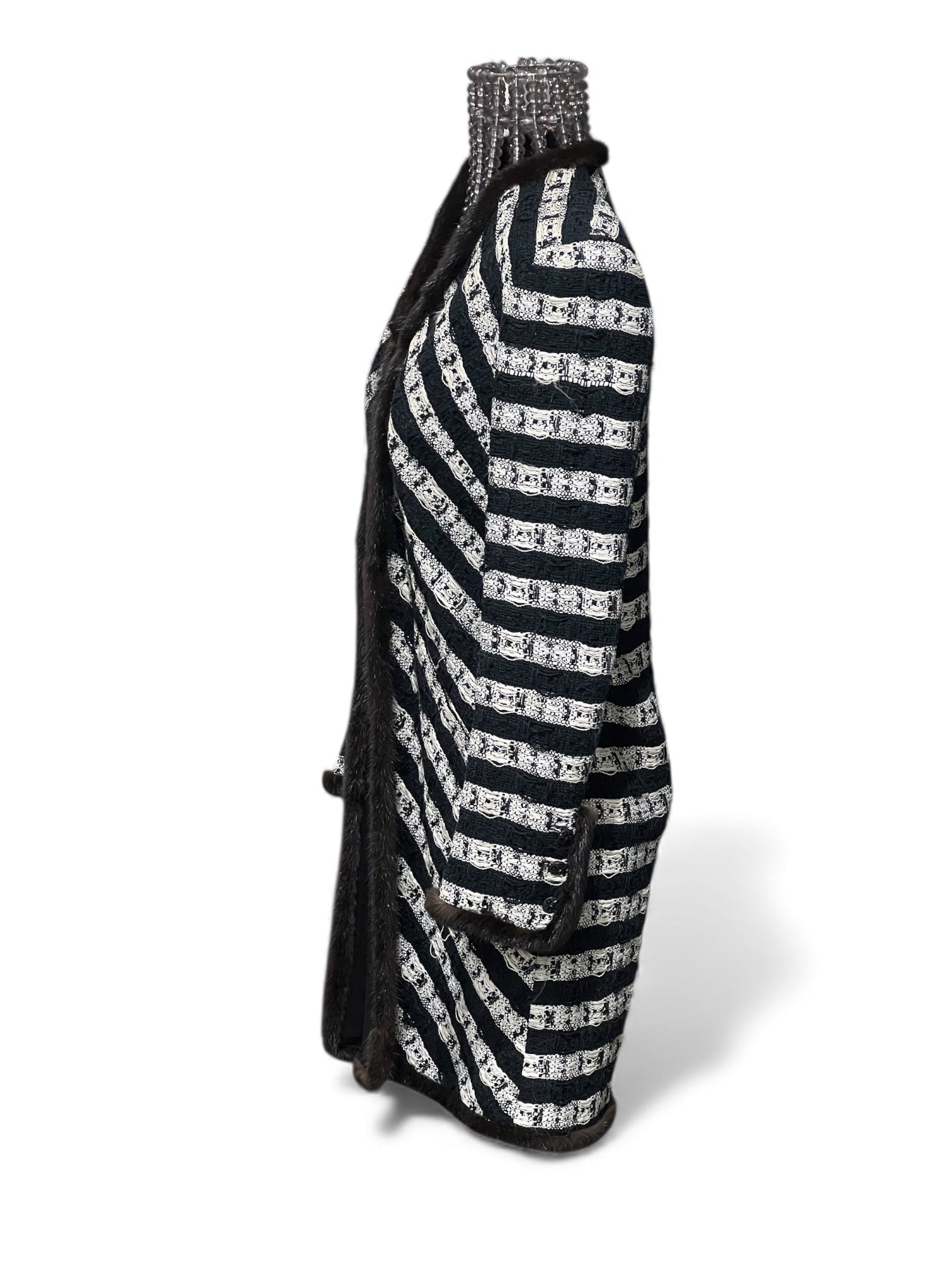 Chanel - Manteau midi avec la doublure T.40