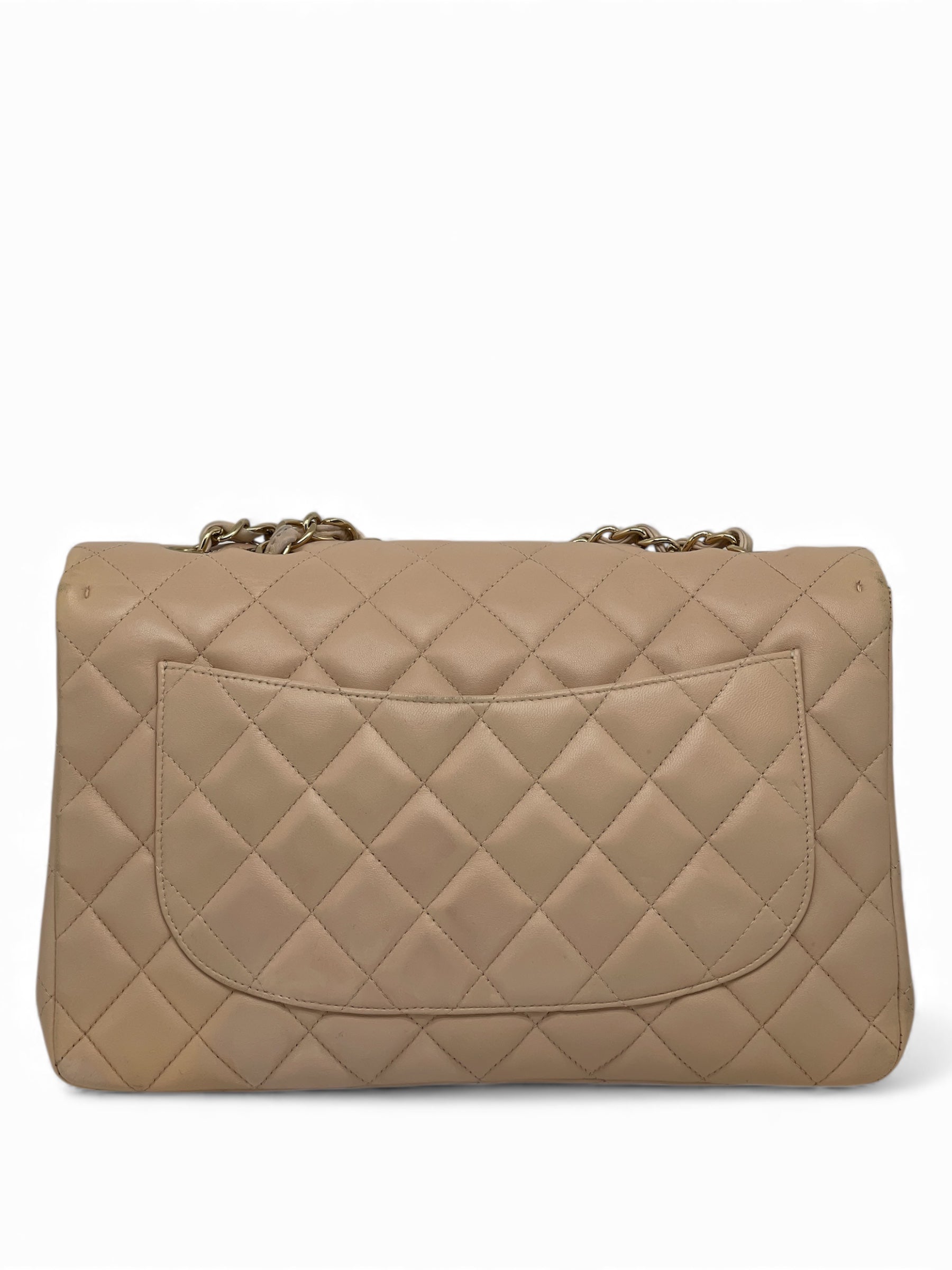 Chanel - Sac Jumbo beige