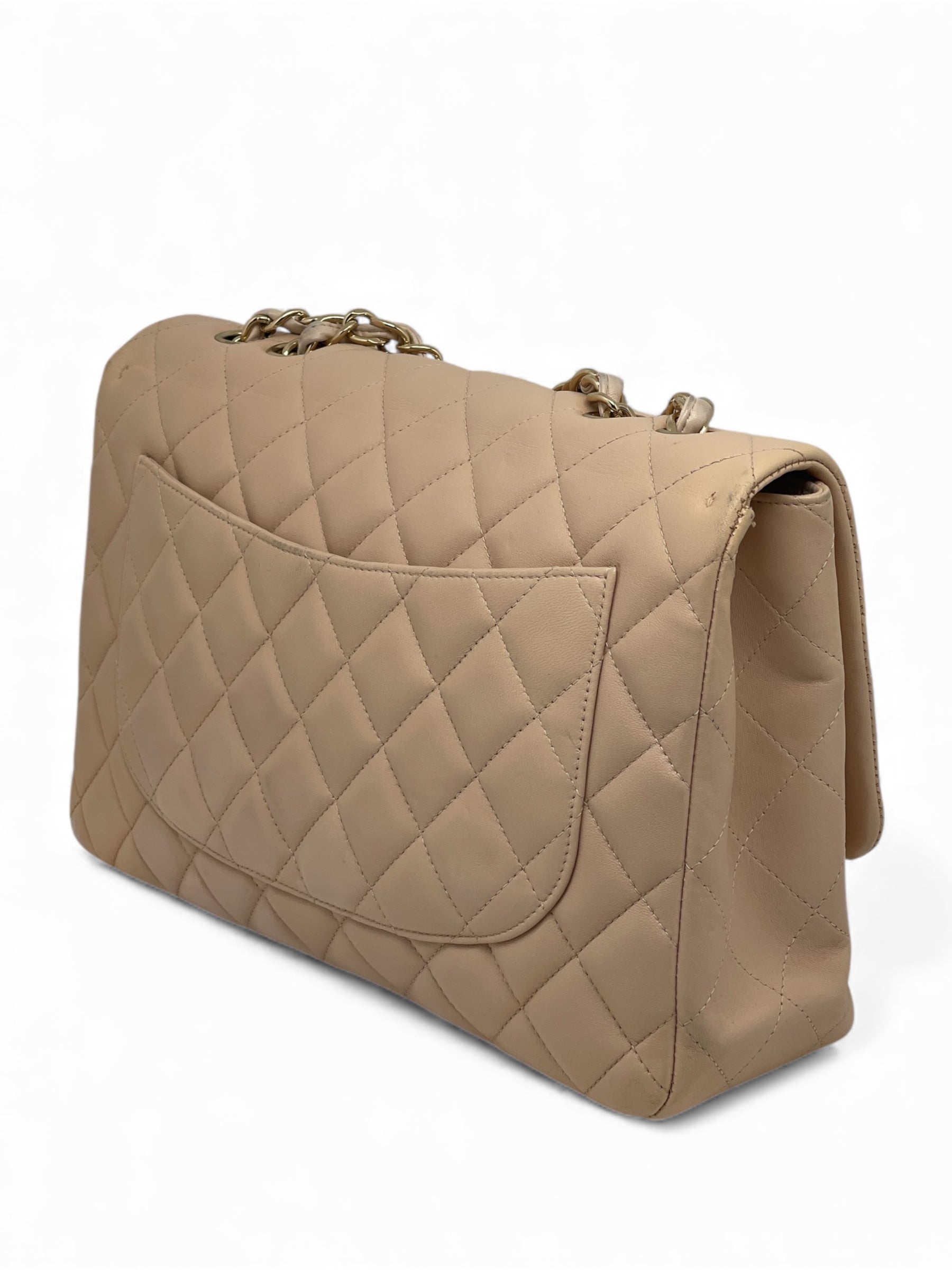 Chanel - Sac Jumbo beige