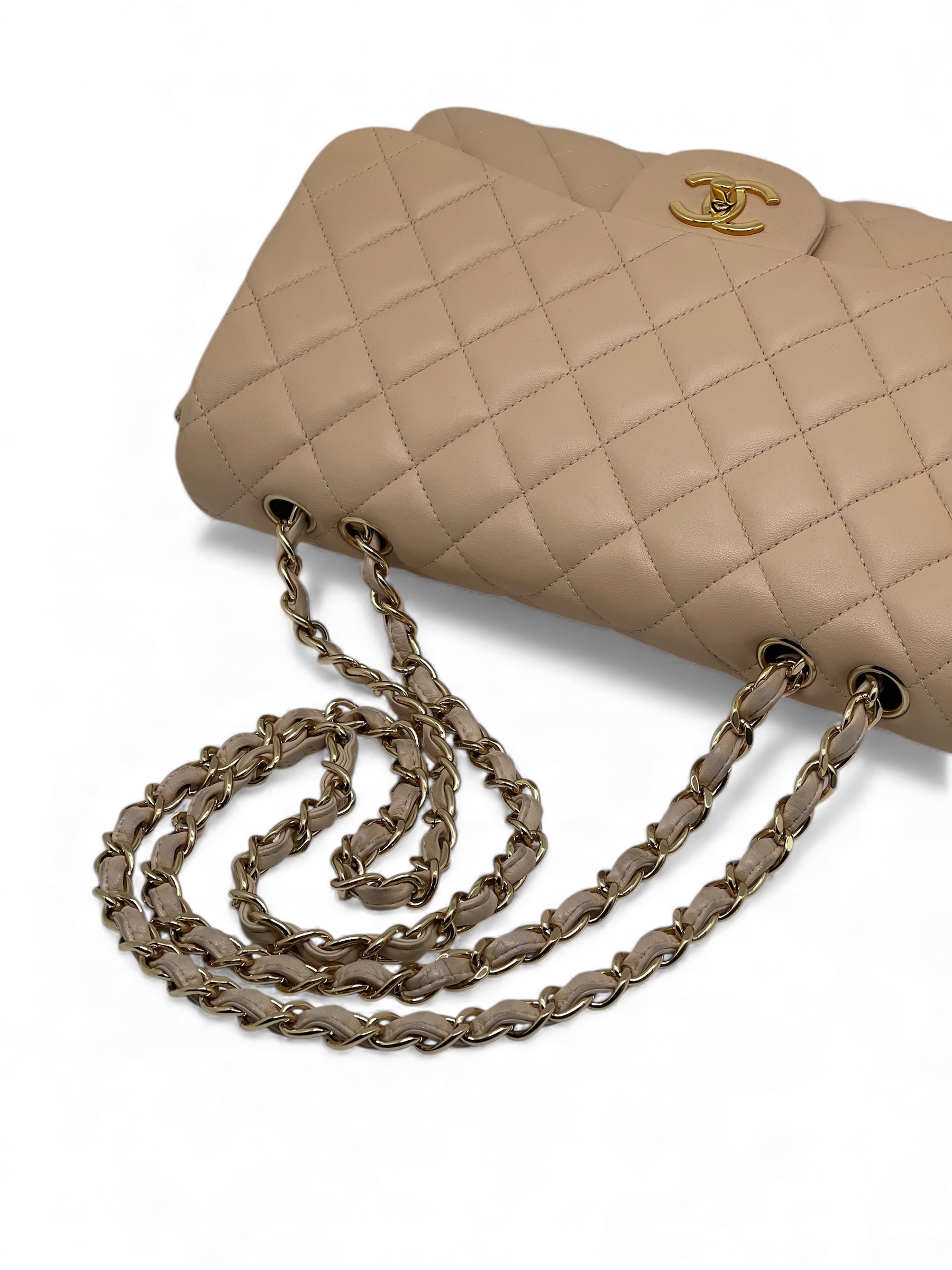 Chanel - Sac Jumbo beige