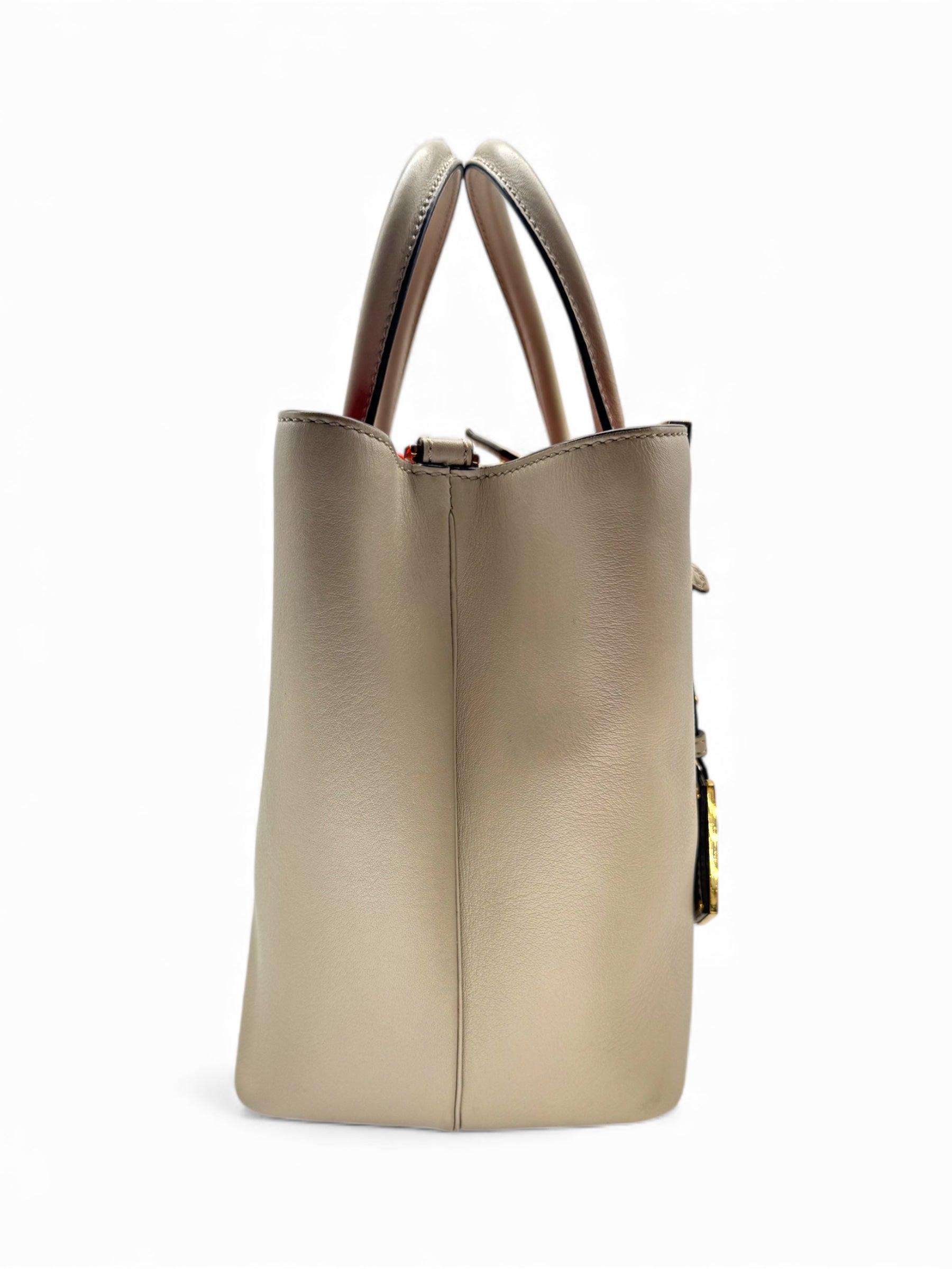 Fendi - Beigefarbene Handtasche 2 Tage mit Schulterriemen