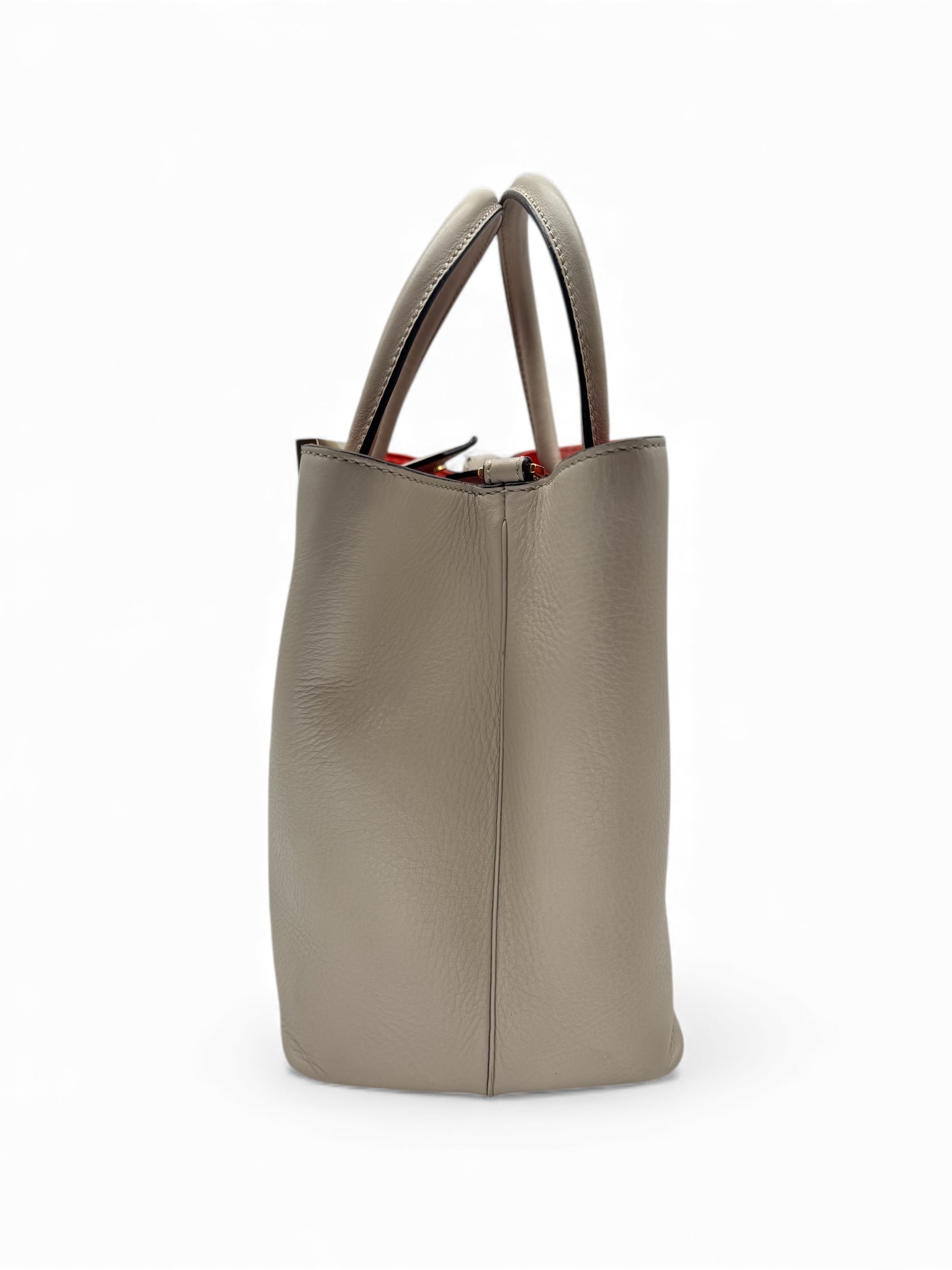 Fendi - Beigefarbene Handtasche 2 Tage mit Schulterriemen