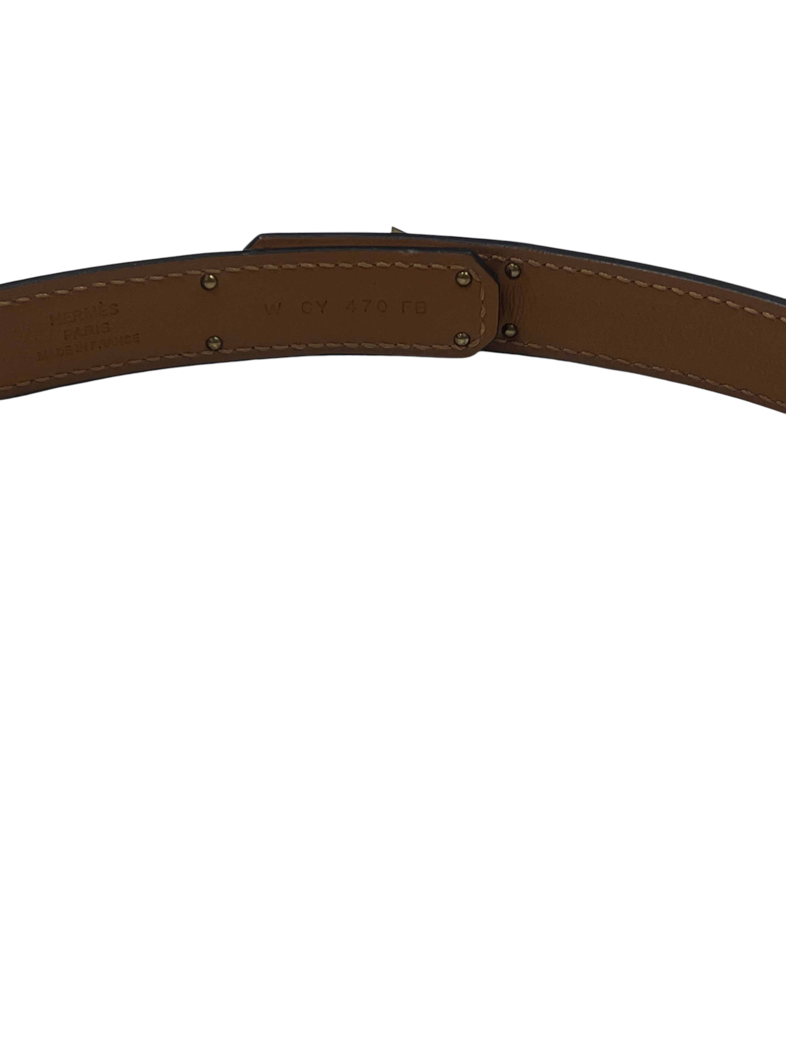 Hermès - ceinture Kelly Gold GHW
