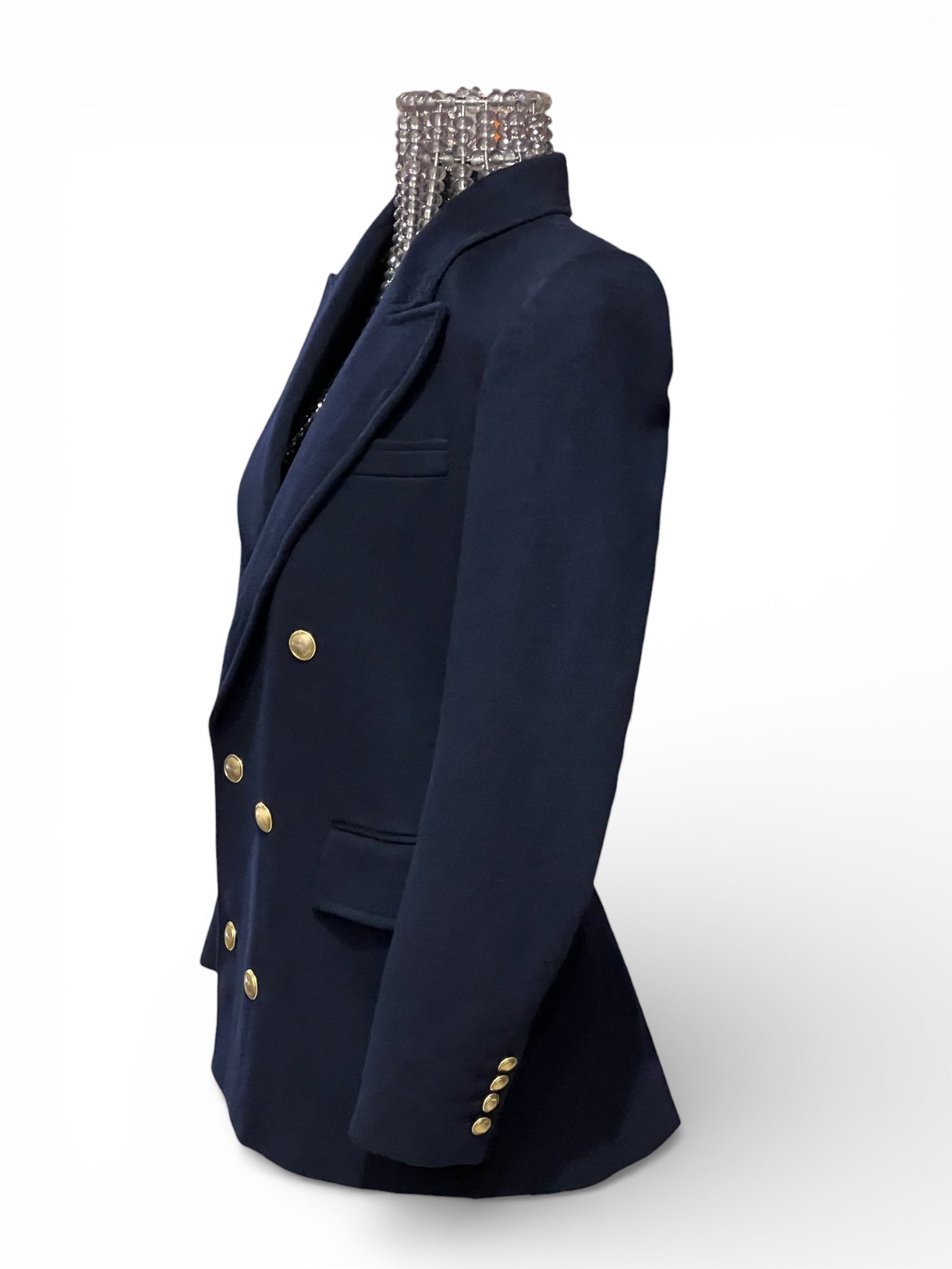 Saint Laurent - Marineblauer Mantel Größe 36