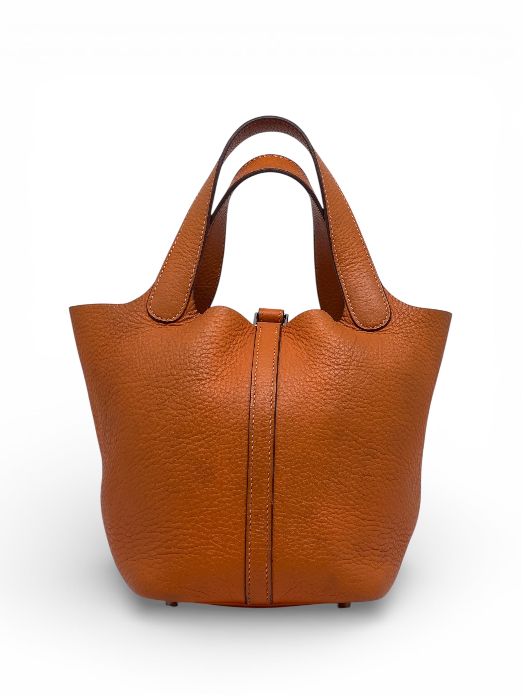 Hermès - Sac Picotin 18 vintage orange