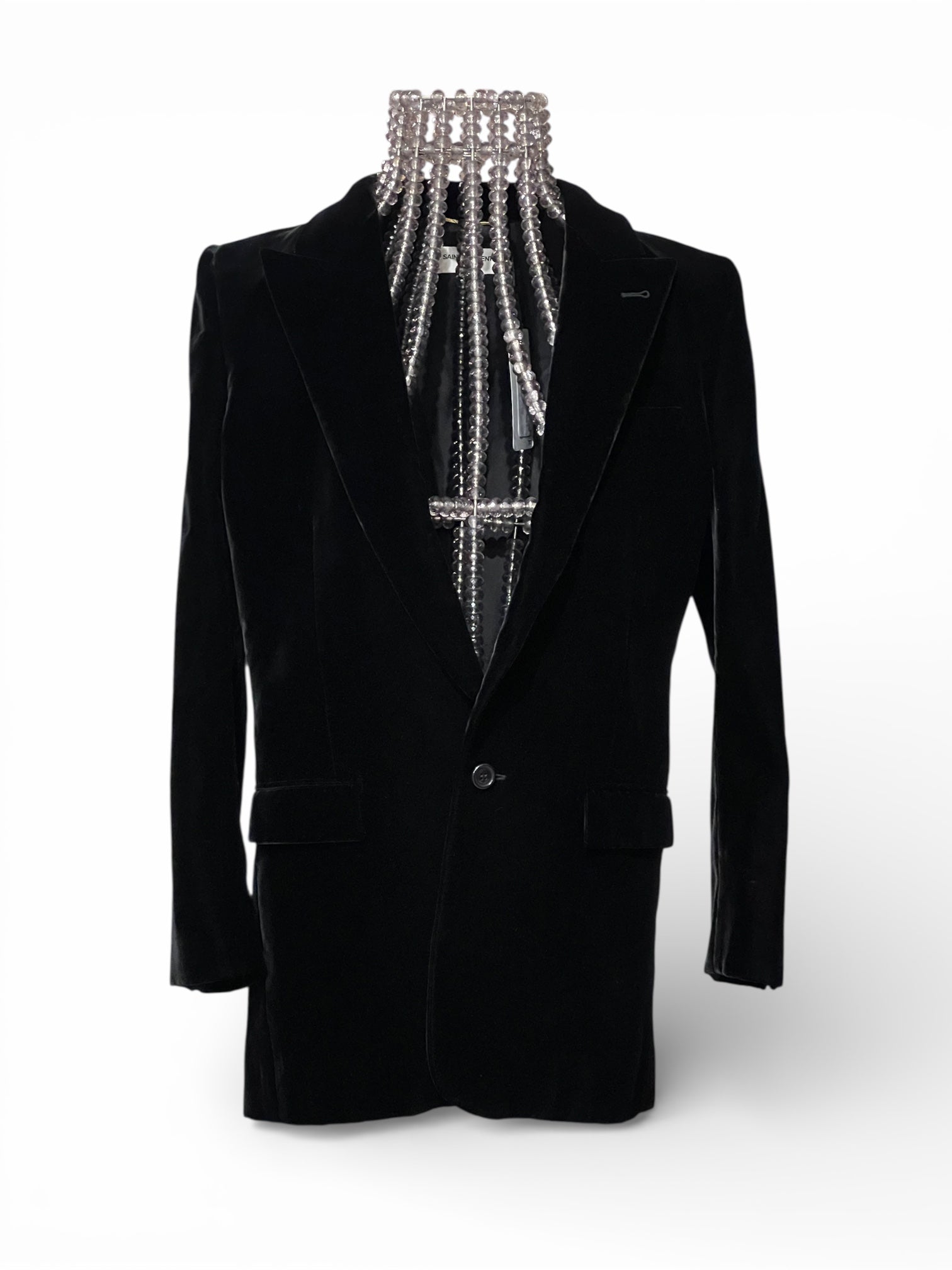 Saint Laurent - Veste de costume en velours T36