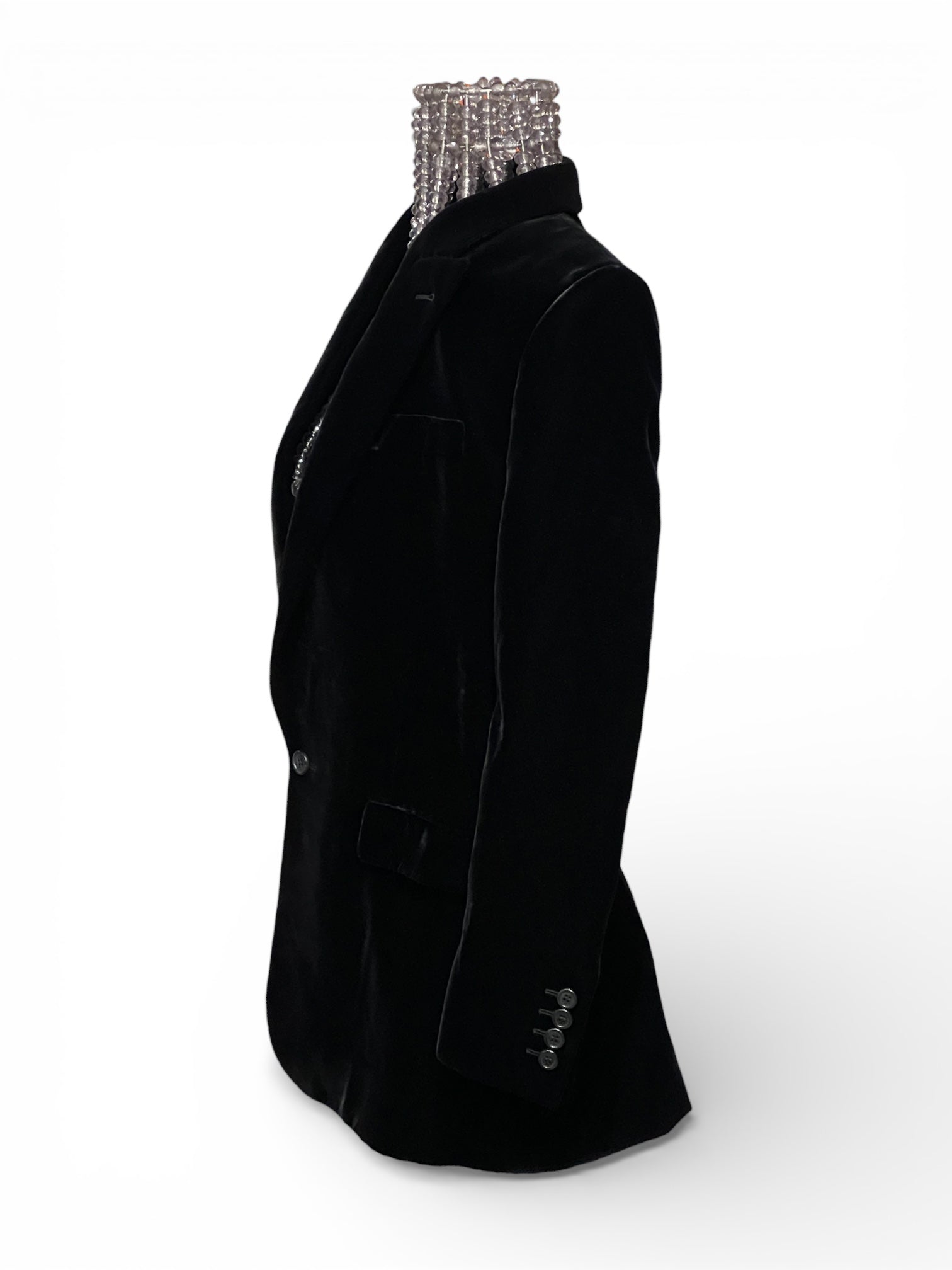 Saint Laurent - Veste de costume en velours T36