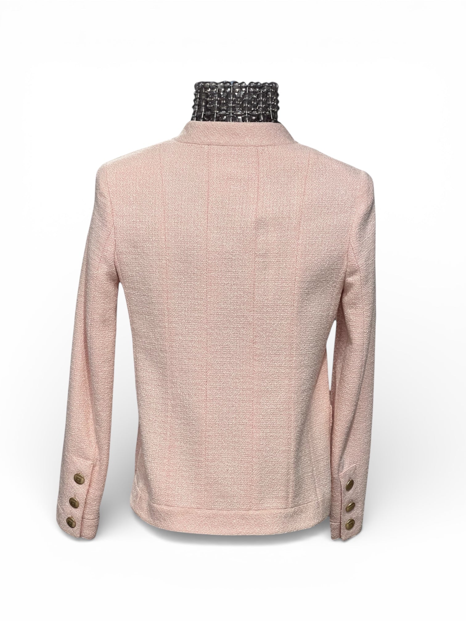 Chanel - Blazer en tweed rose T38