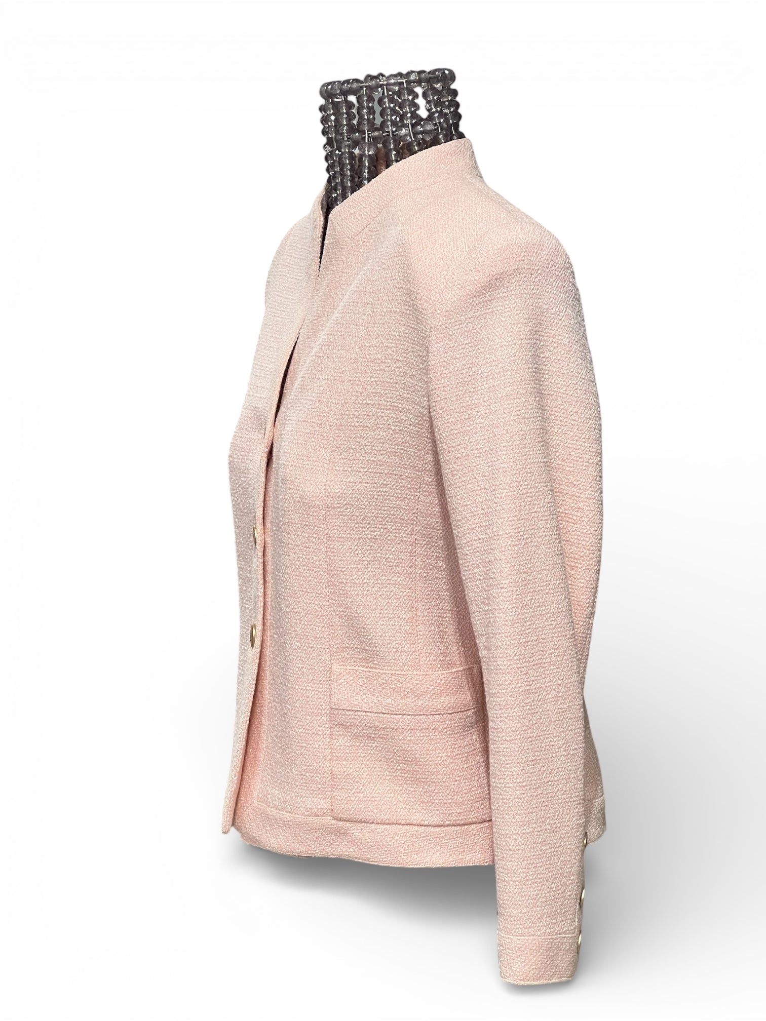 Chanel - Blazer en tweed rose T38