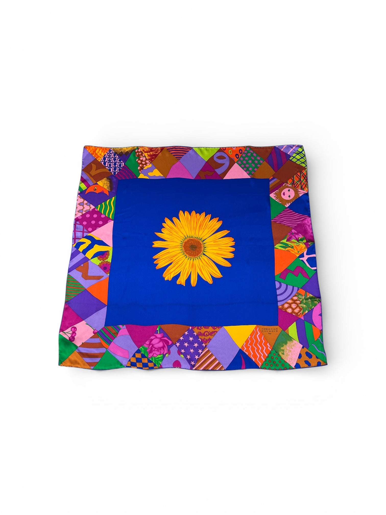 Christian LACROIX - Foulard en soie multicolore