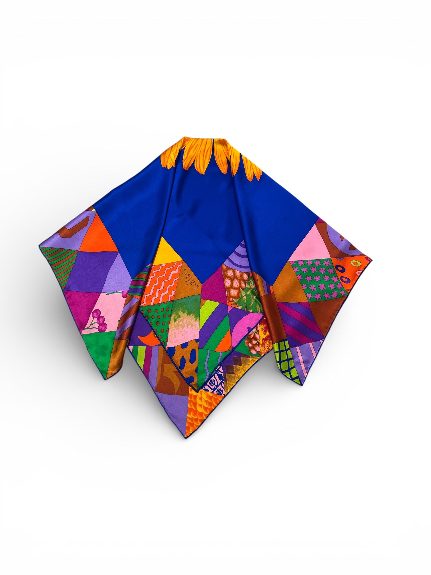 Christian LACROIX - Foulard en soie multicolore