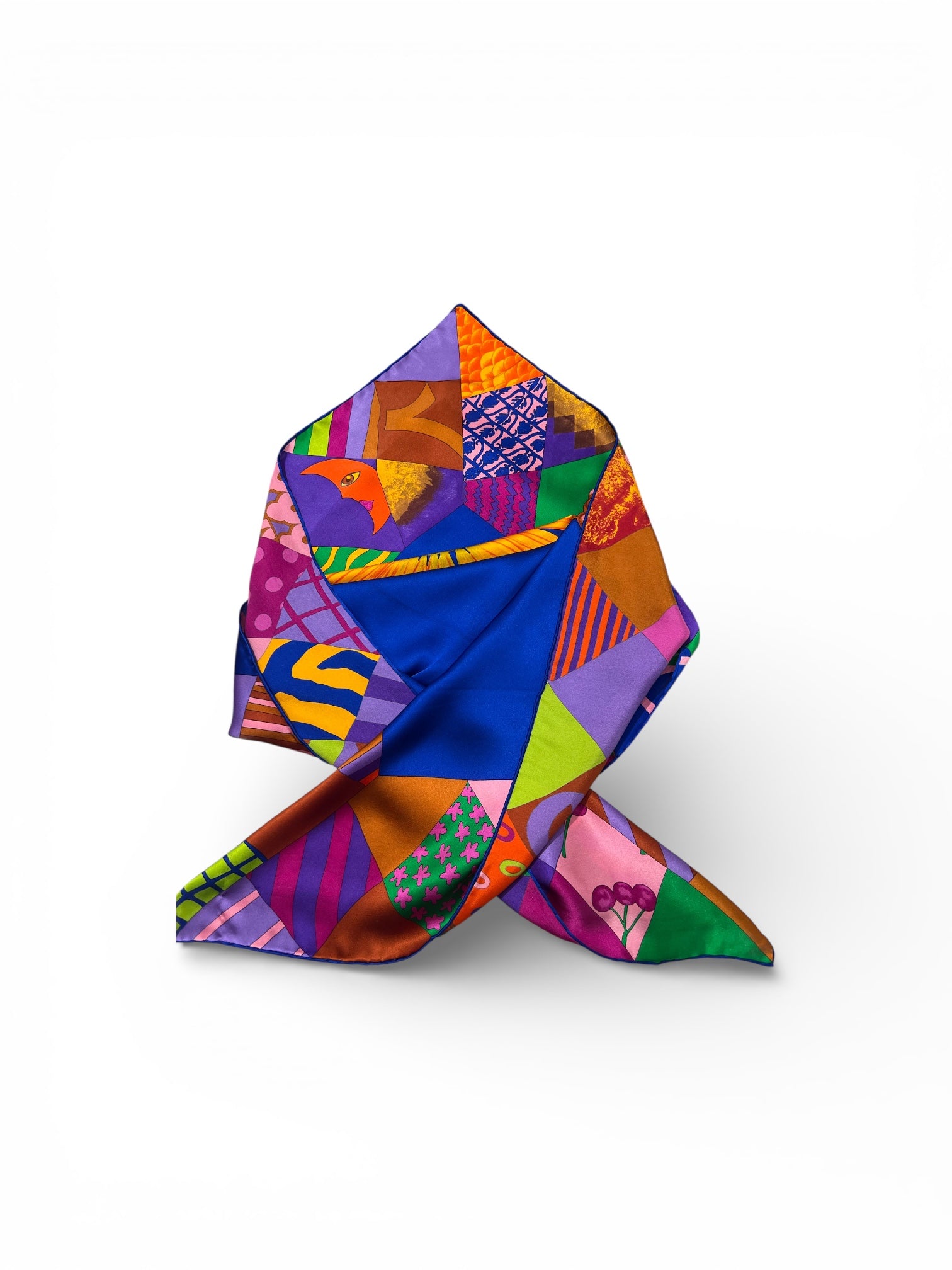 Christian LACROIX - Foulard en soie multicolore