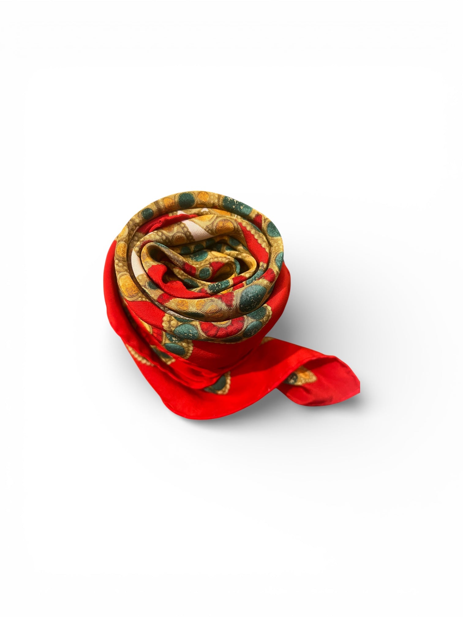 Dior - Foulard en soie rouge