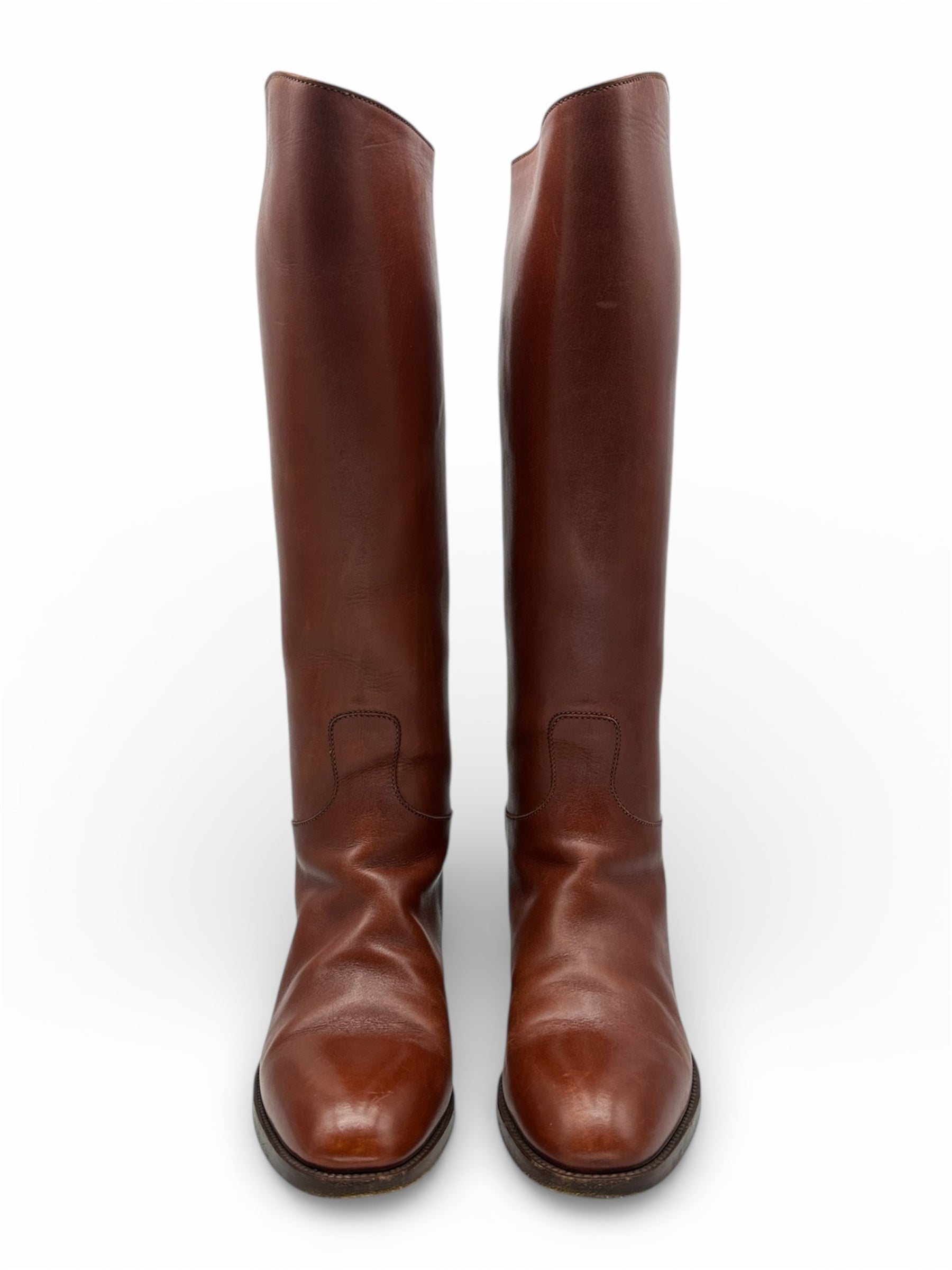 Hermès - Bottes cavalières en cuir T38