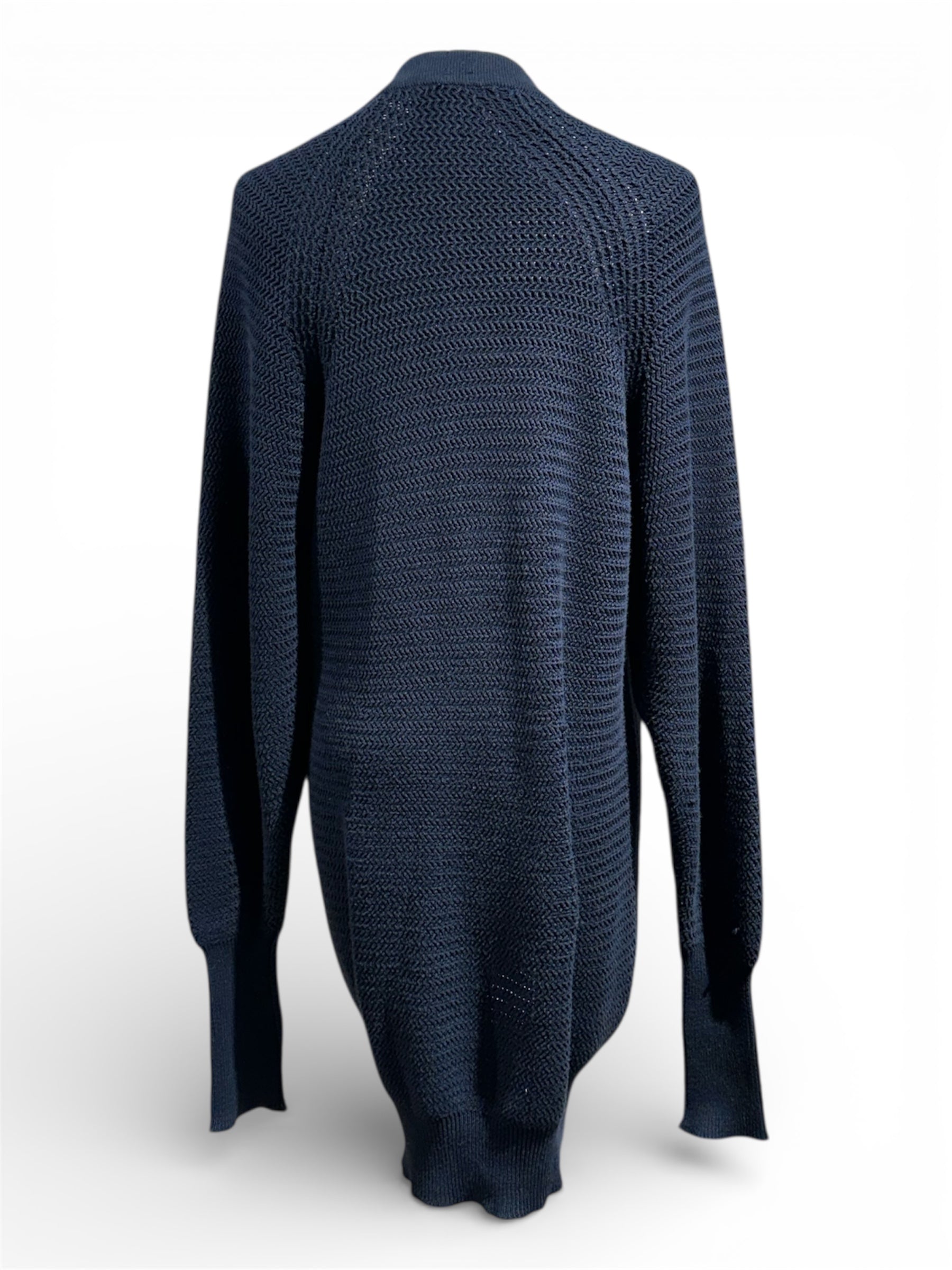 Chanel - Cardigan long bleu marine TM