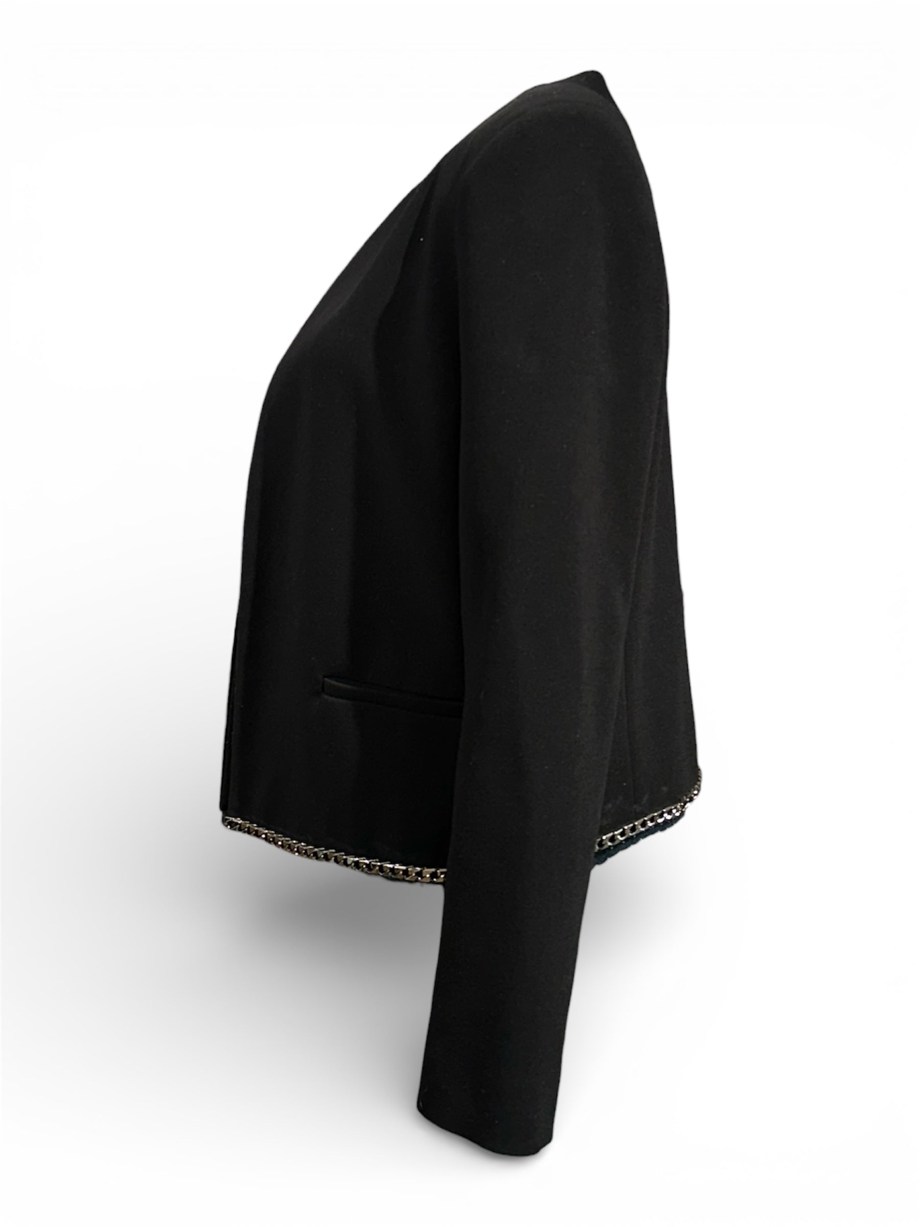 Sandro - Veste noir avec détails argenté T40