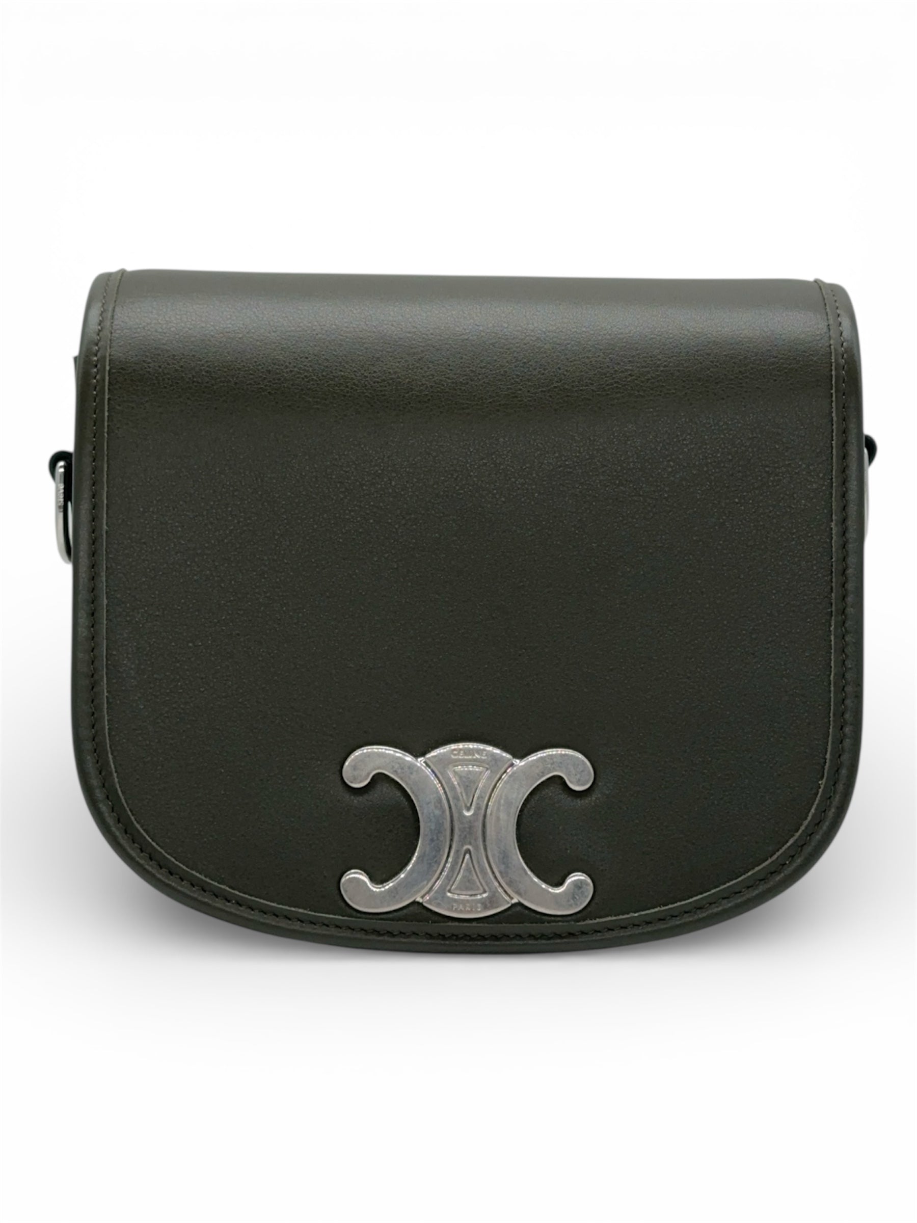 Céline - Sac Besace Triomphe vert kaki