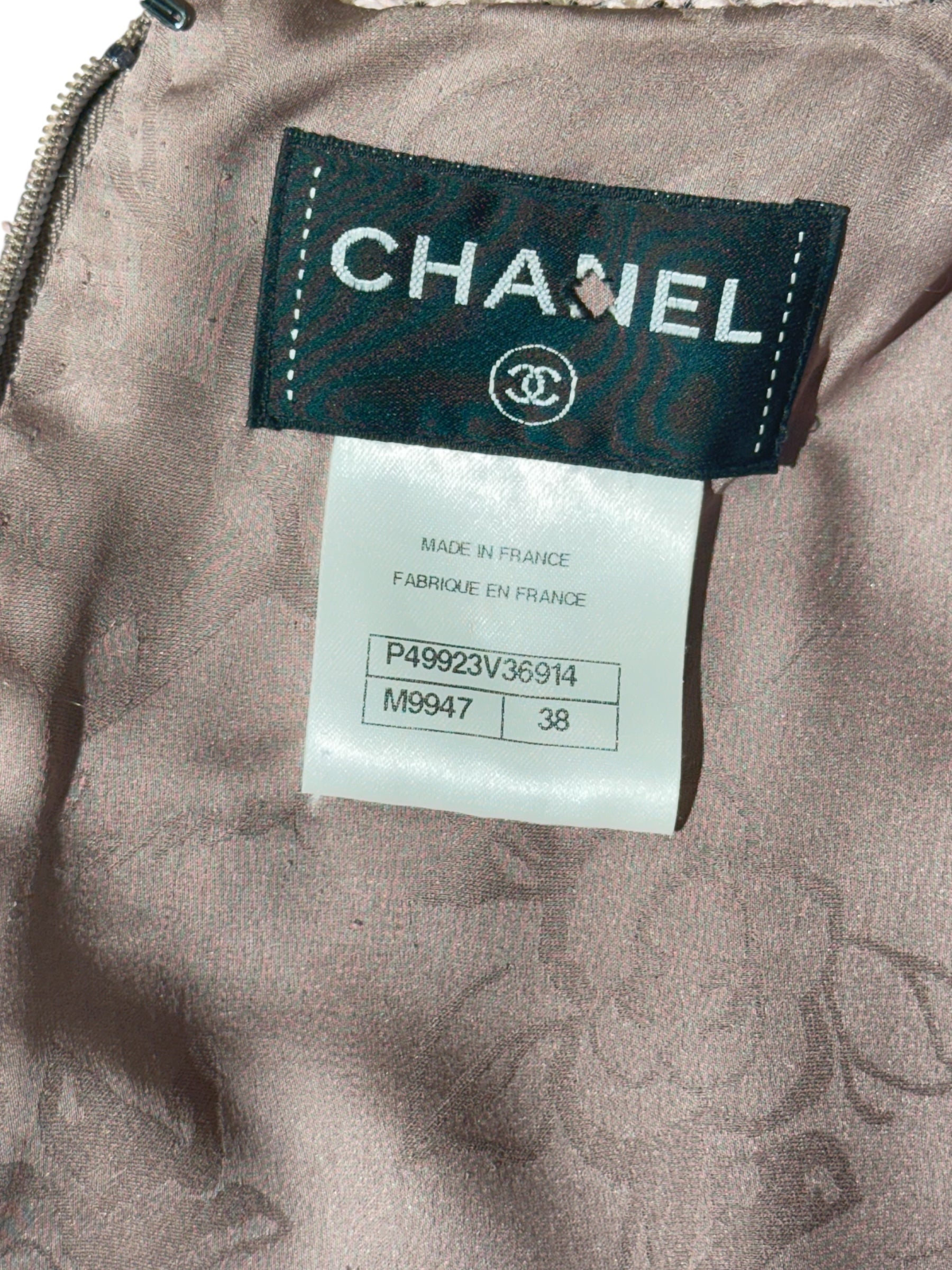 Chanel - Robe en laine mélangé T38