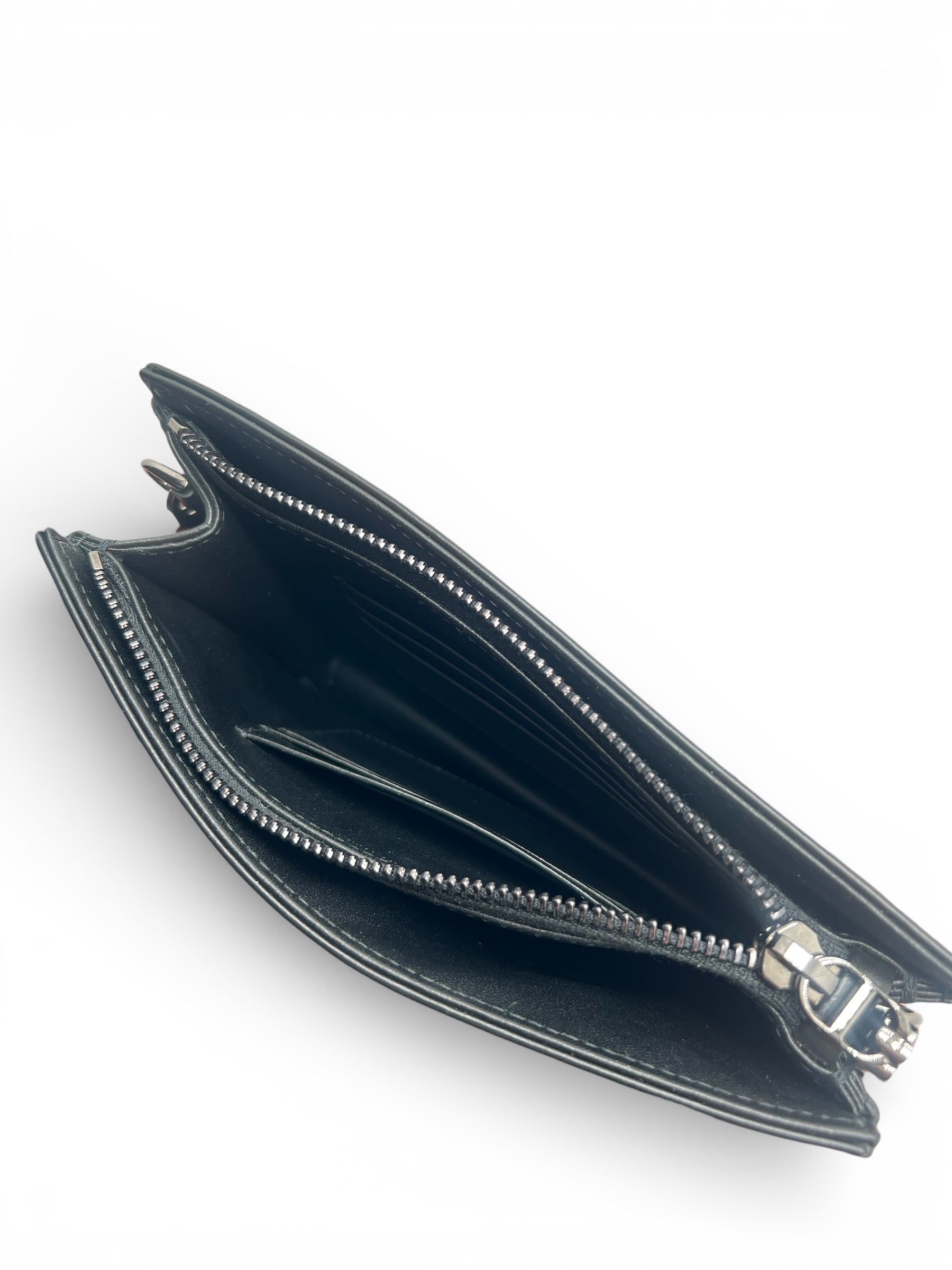 Dior - Sac Pochette Caro zippée noir