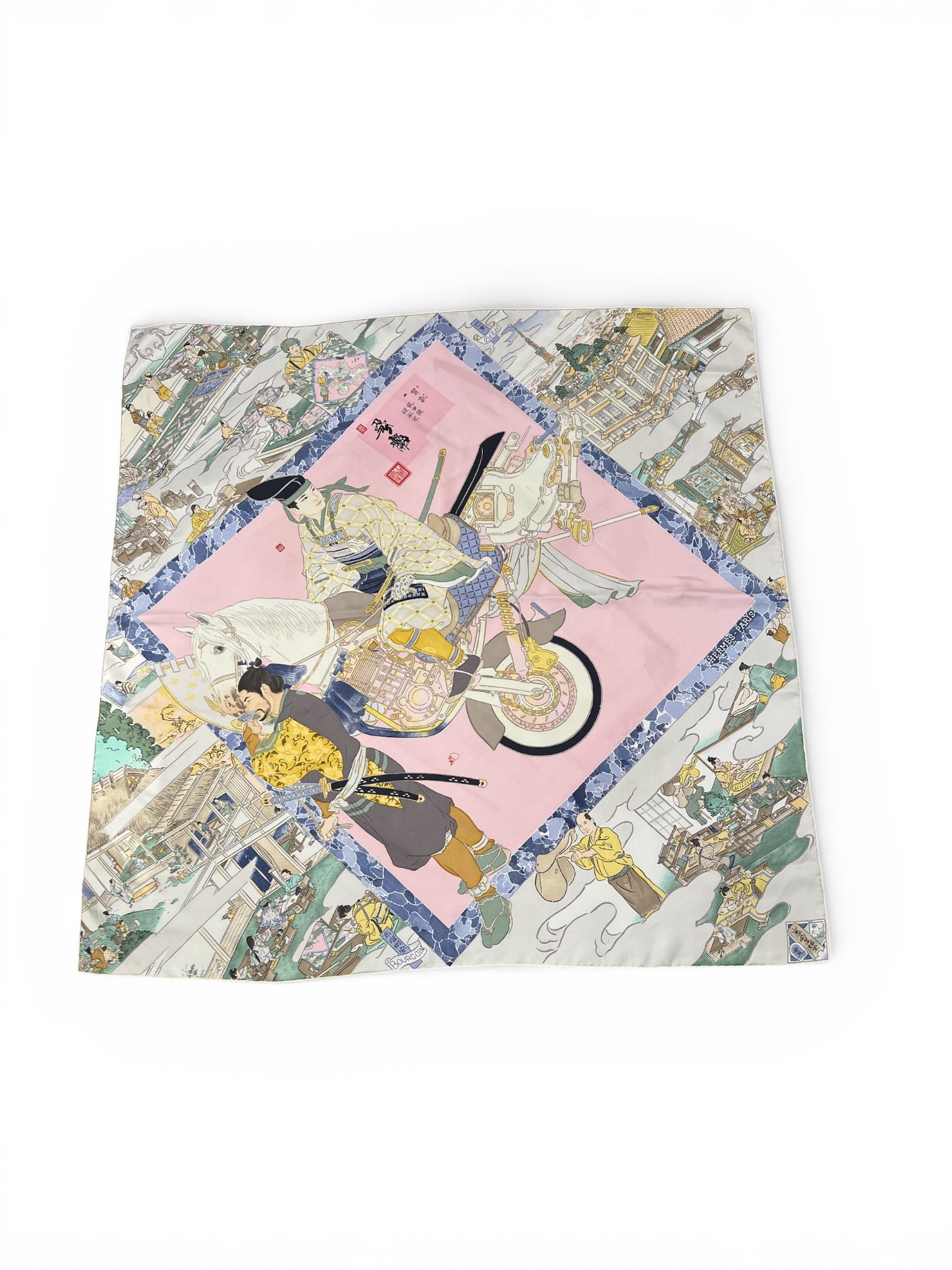 Hermès - 90 scarf «Bourgoin»
