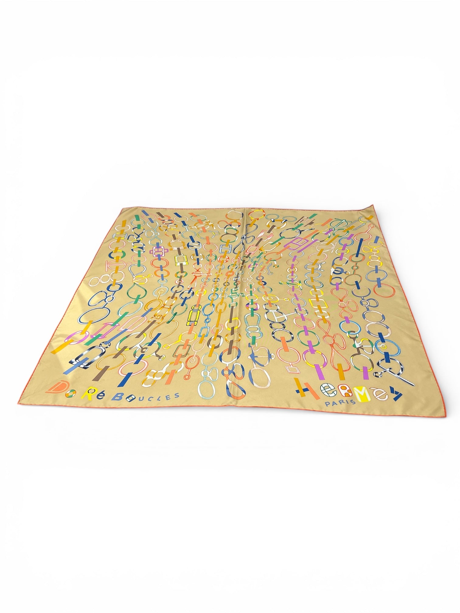 Hermès - Carré 90 « Doré bouclés »