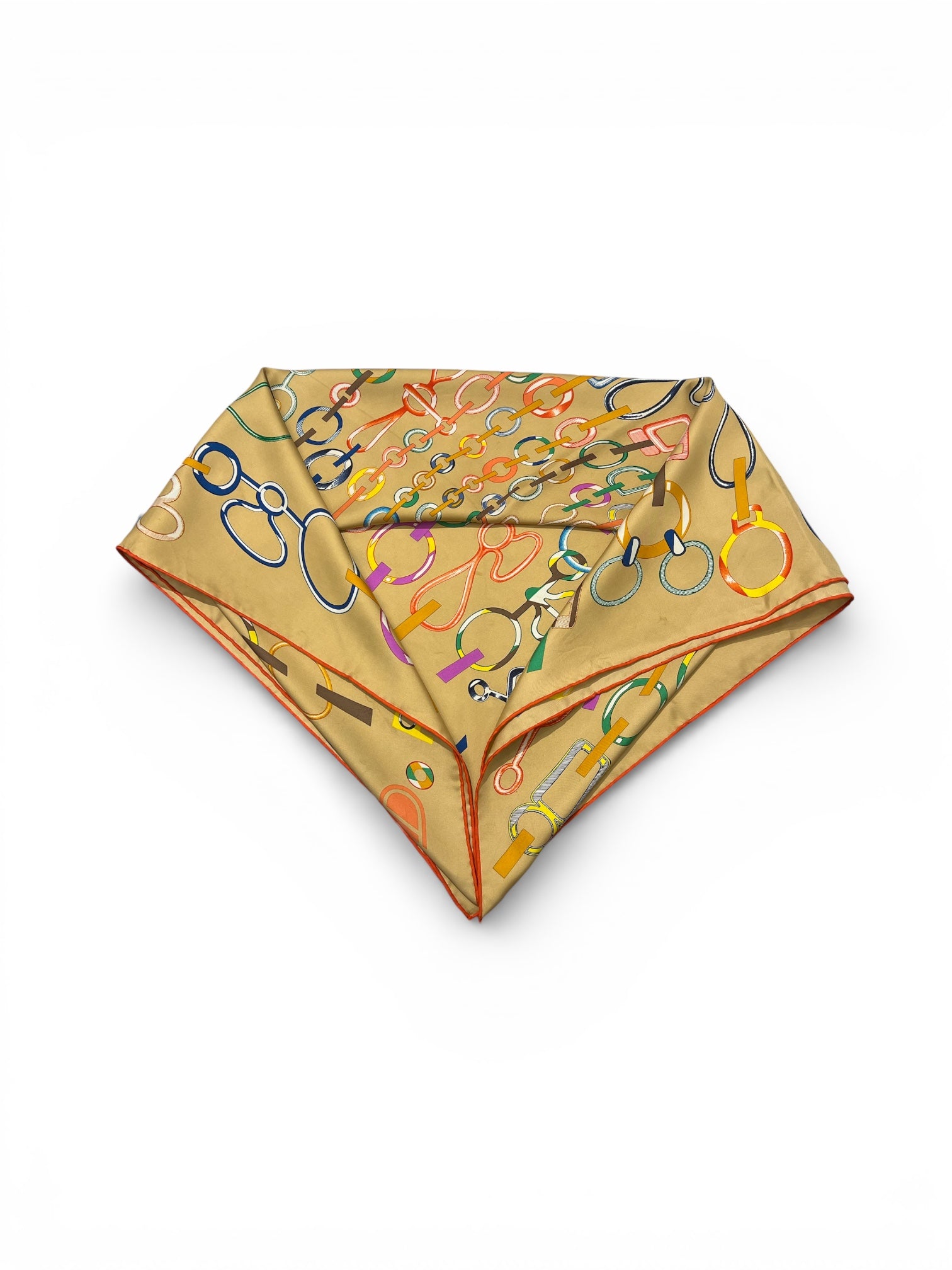 Hermès - Carré 90 « Doré bouclés »