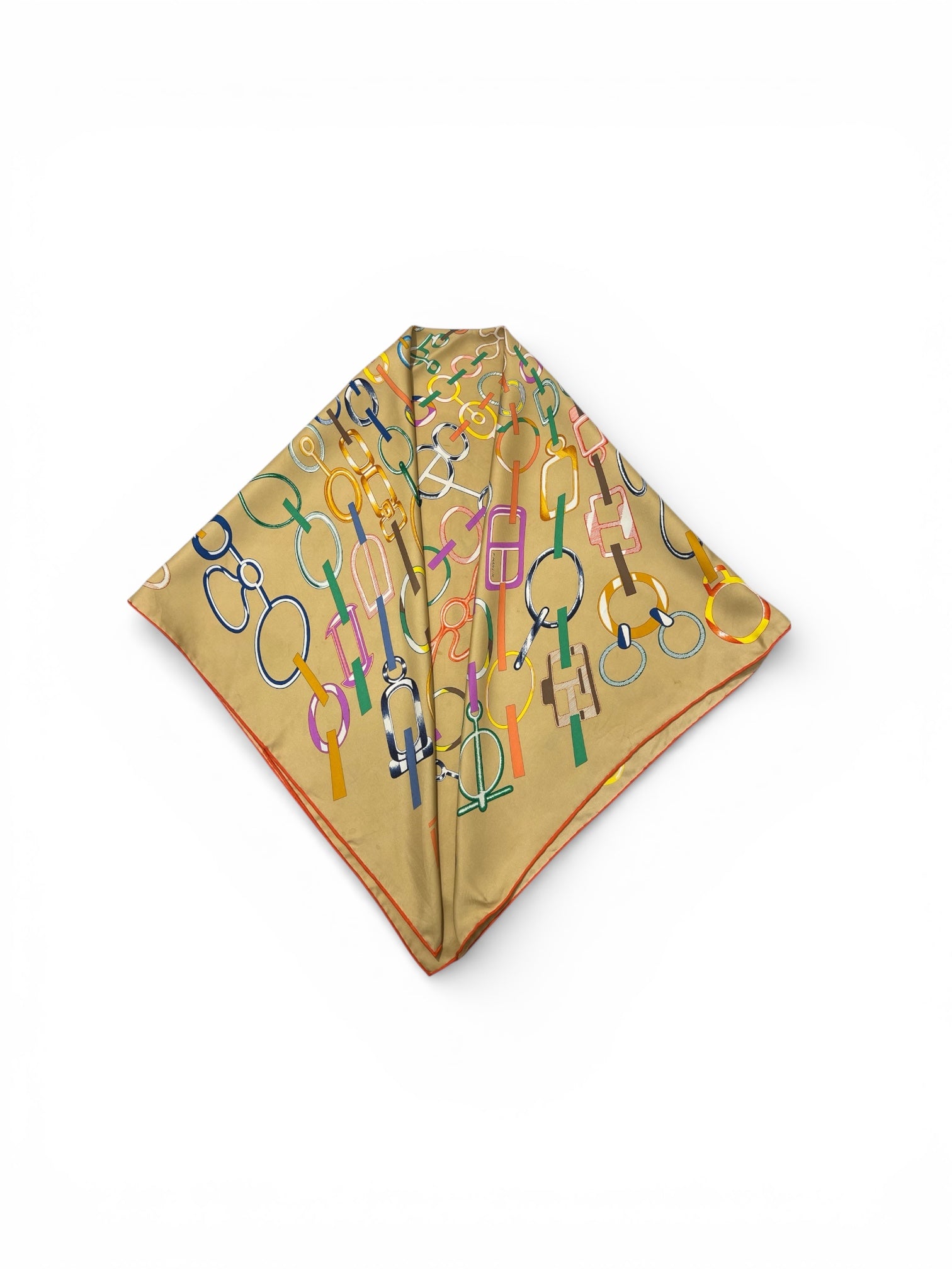 Hermès - Carré 90 « Doré bouclés »