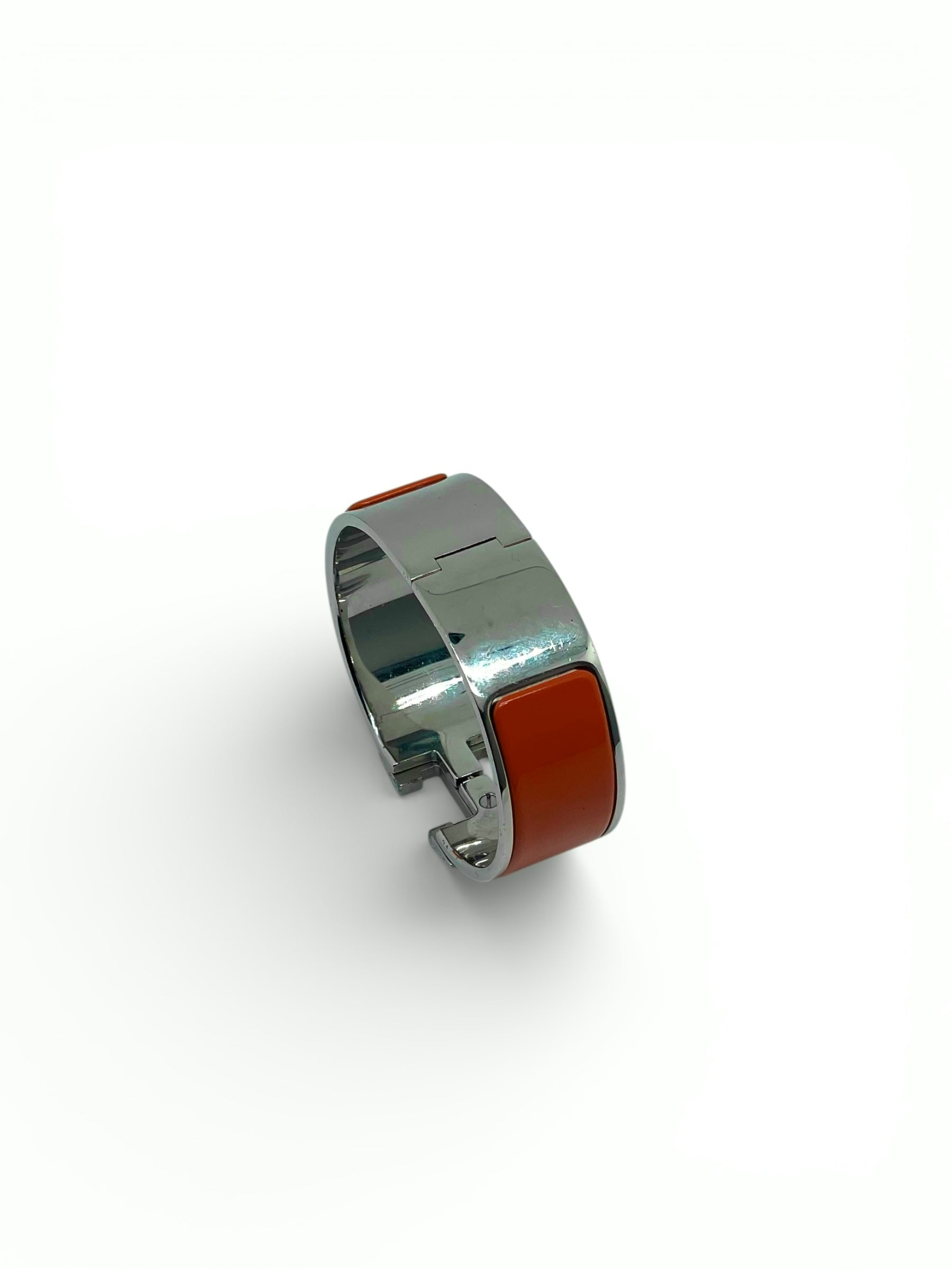 Hermès - Bracelet Clic H orange T2