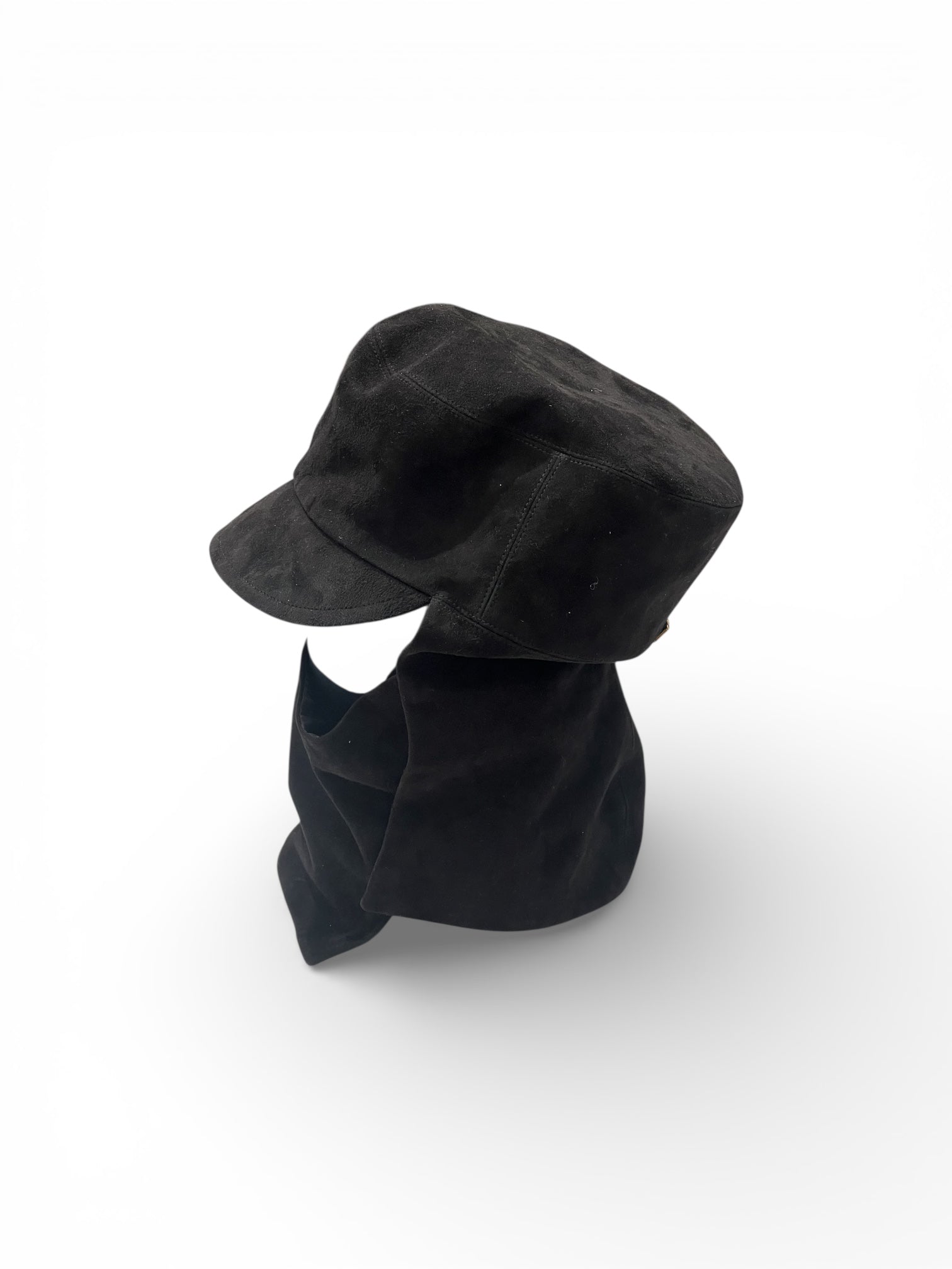 Christian Dior - Cagoule en cuir noir T.57