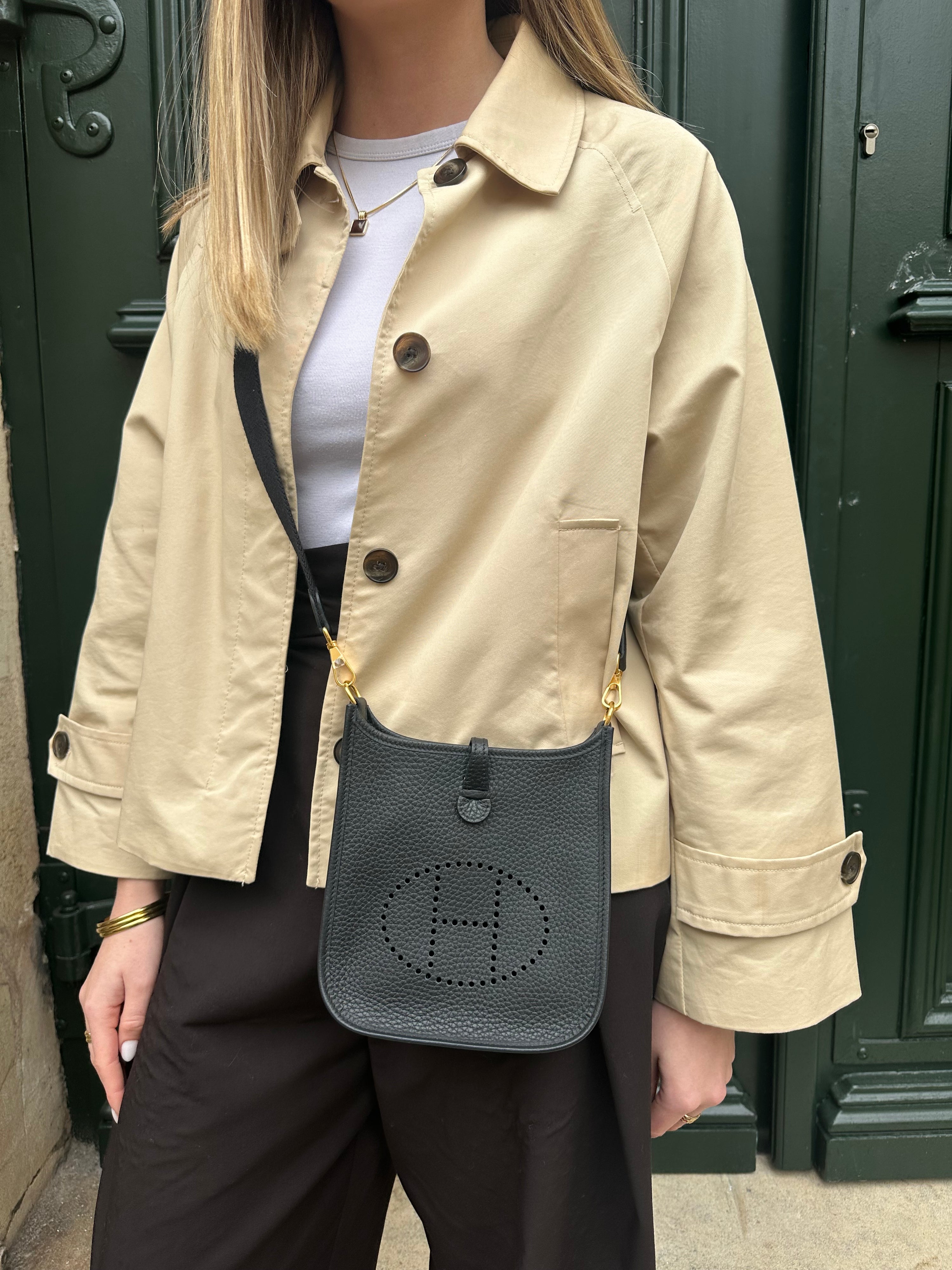 Hermès - Tasche Evelyne 16 Amazone Taurillon Clémence Schwarz