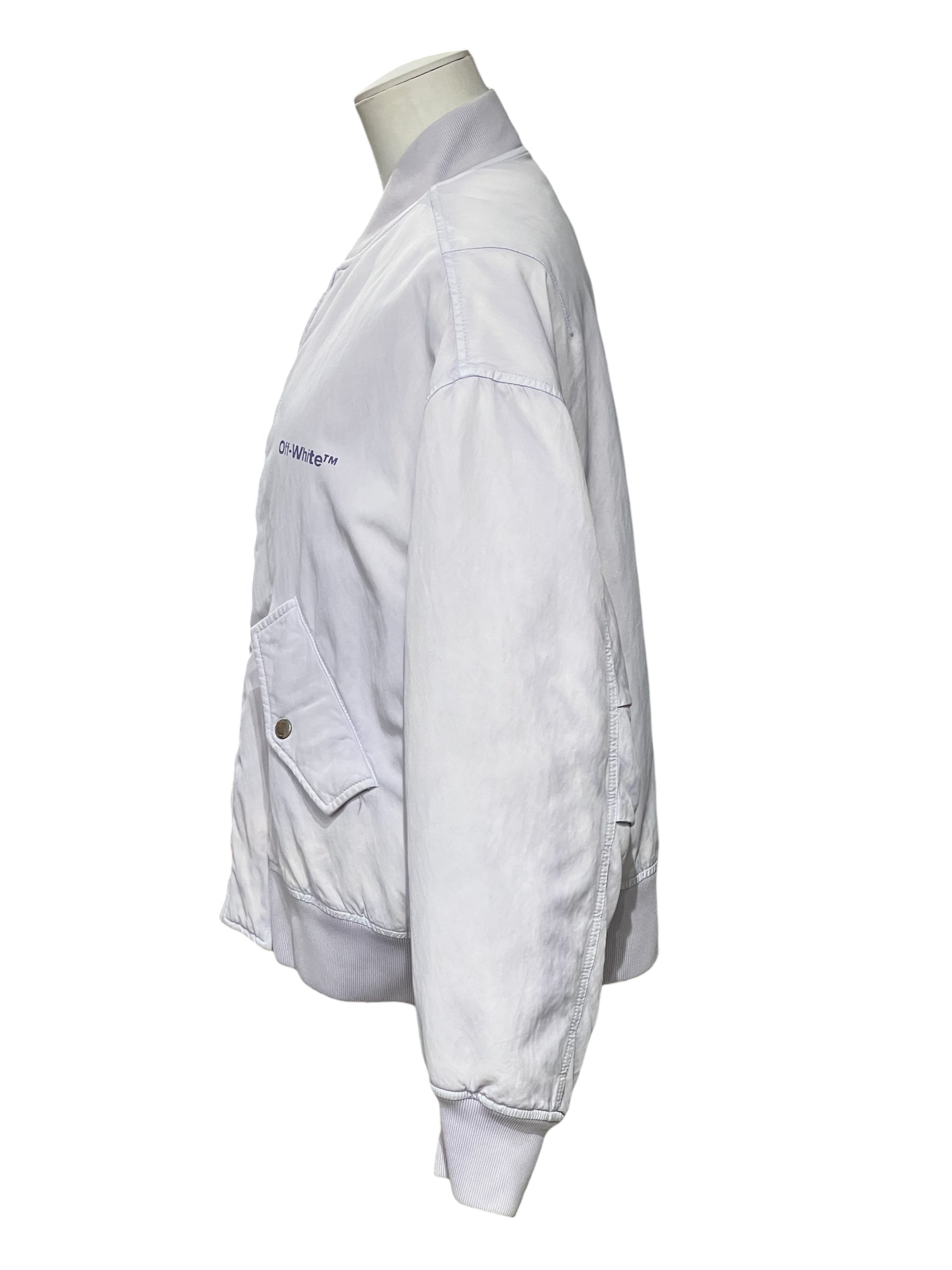 Off-White - Giacca tie-dye viola T40