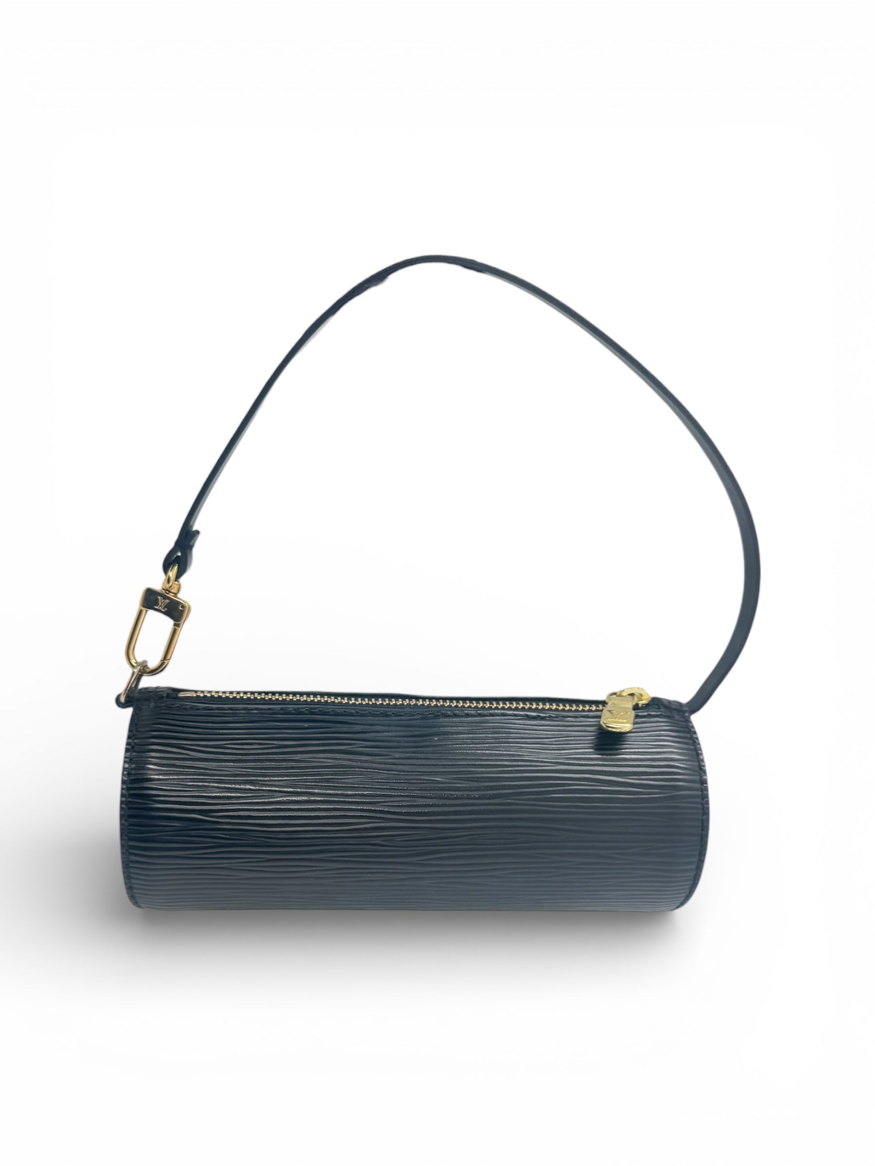 Louis Vuitton - Pochette Soufflot en cuir épi noir