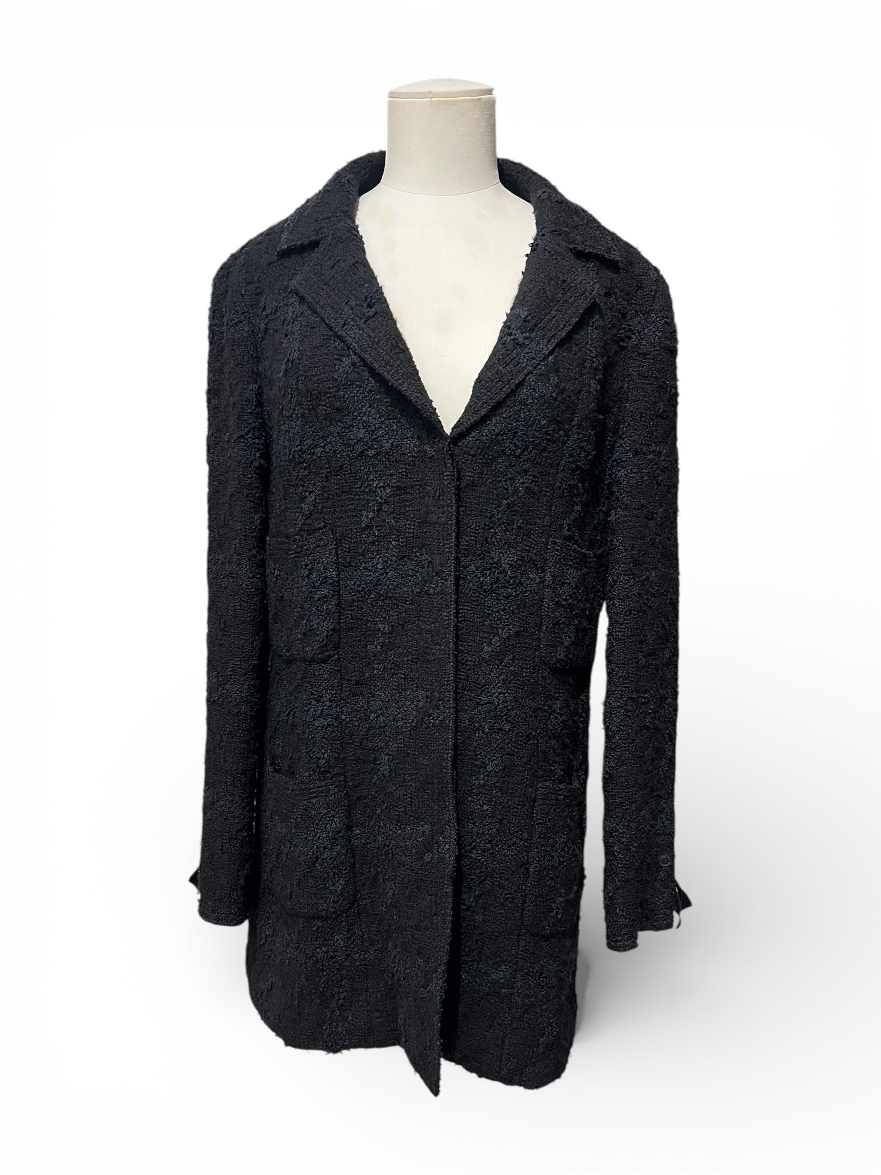 Chanel - Veste Noir en Tweed T42 | Les Folies d’Eugénie