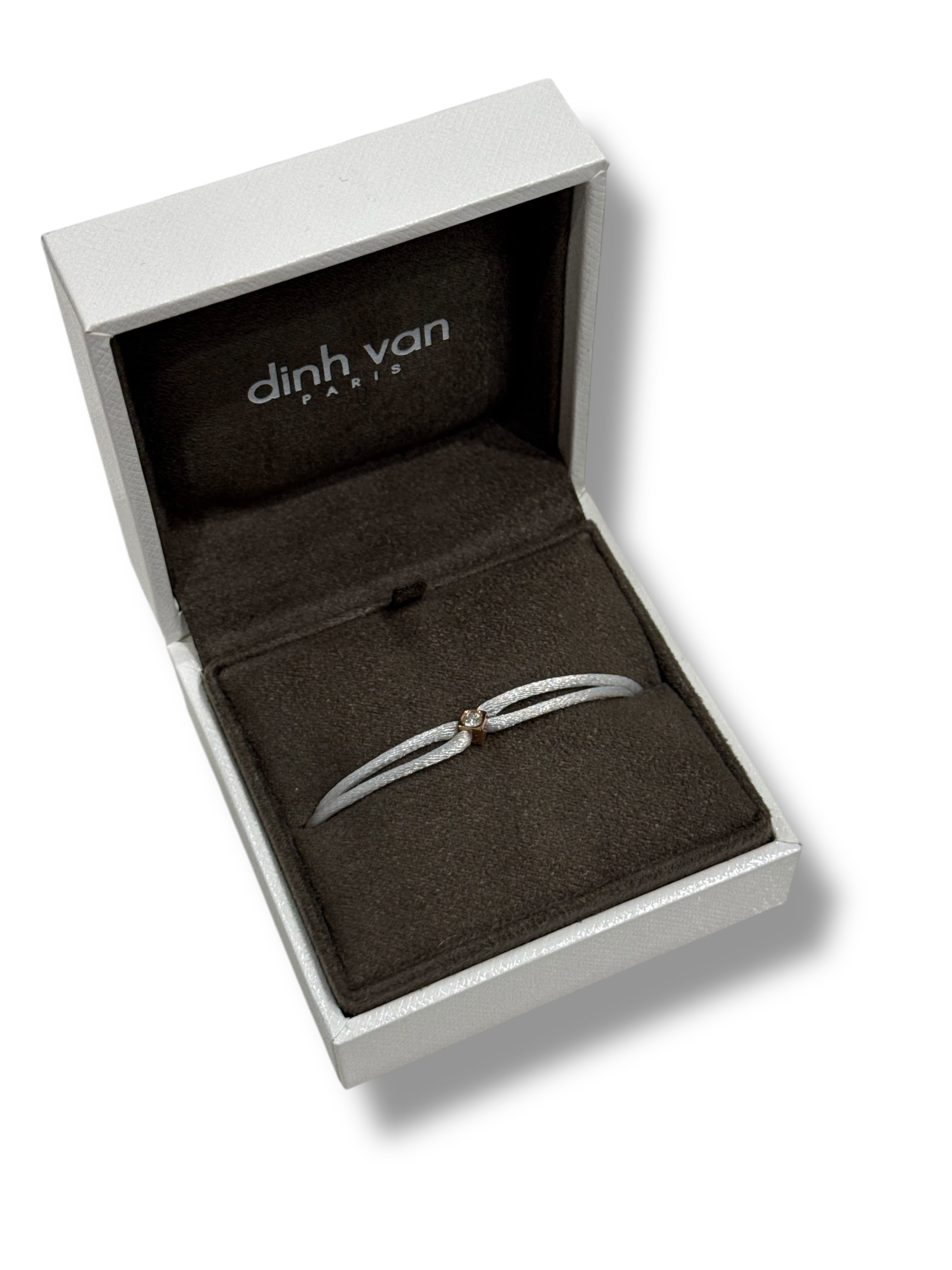 Dinh van - Bracelet Le Cube or rose et diamants