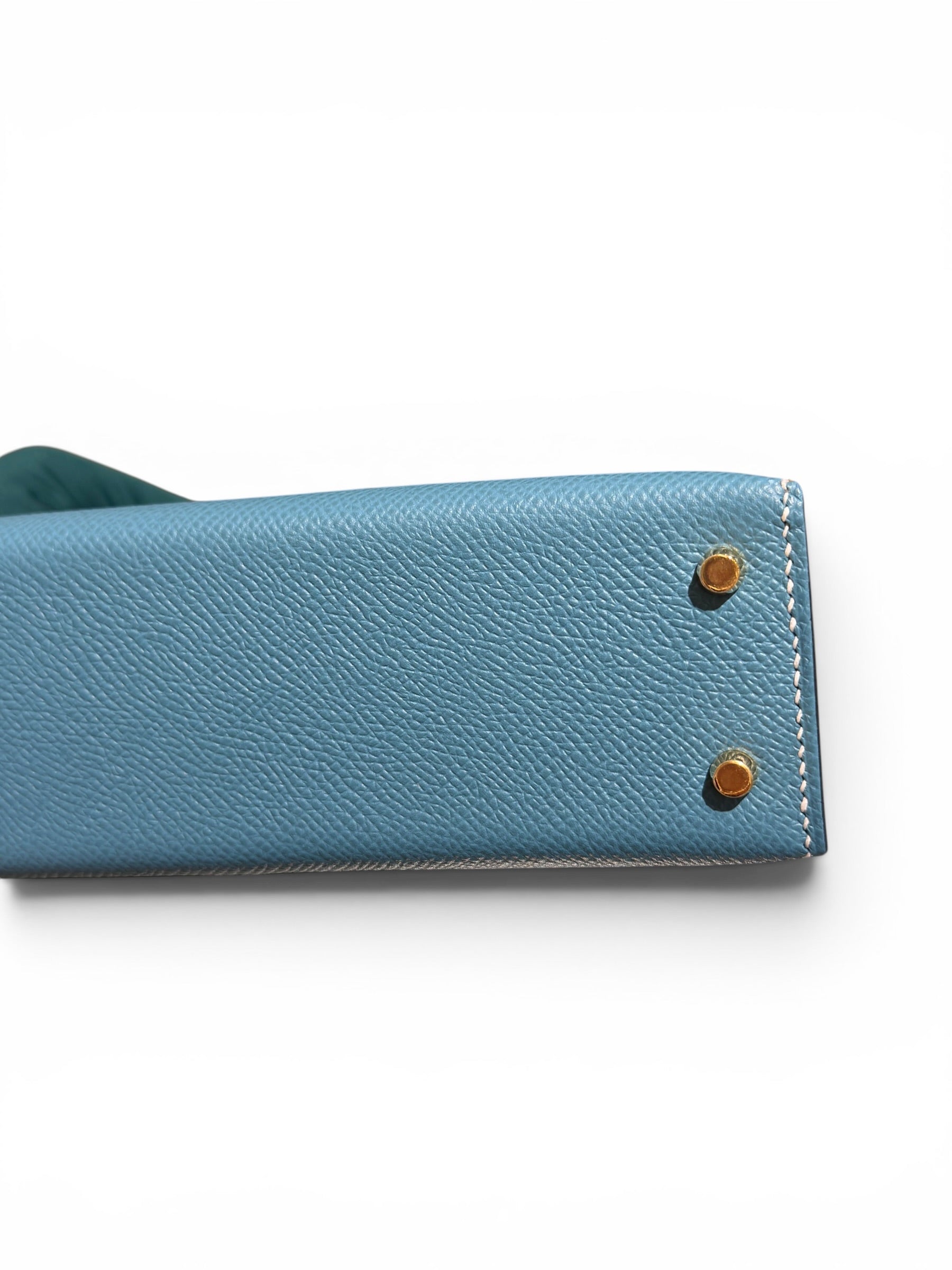 Hermès - Sac Mini Kelly Bleu Jeans