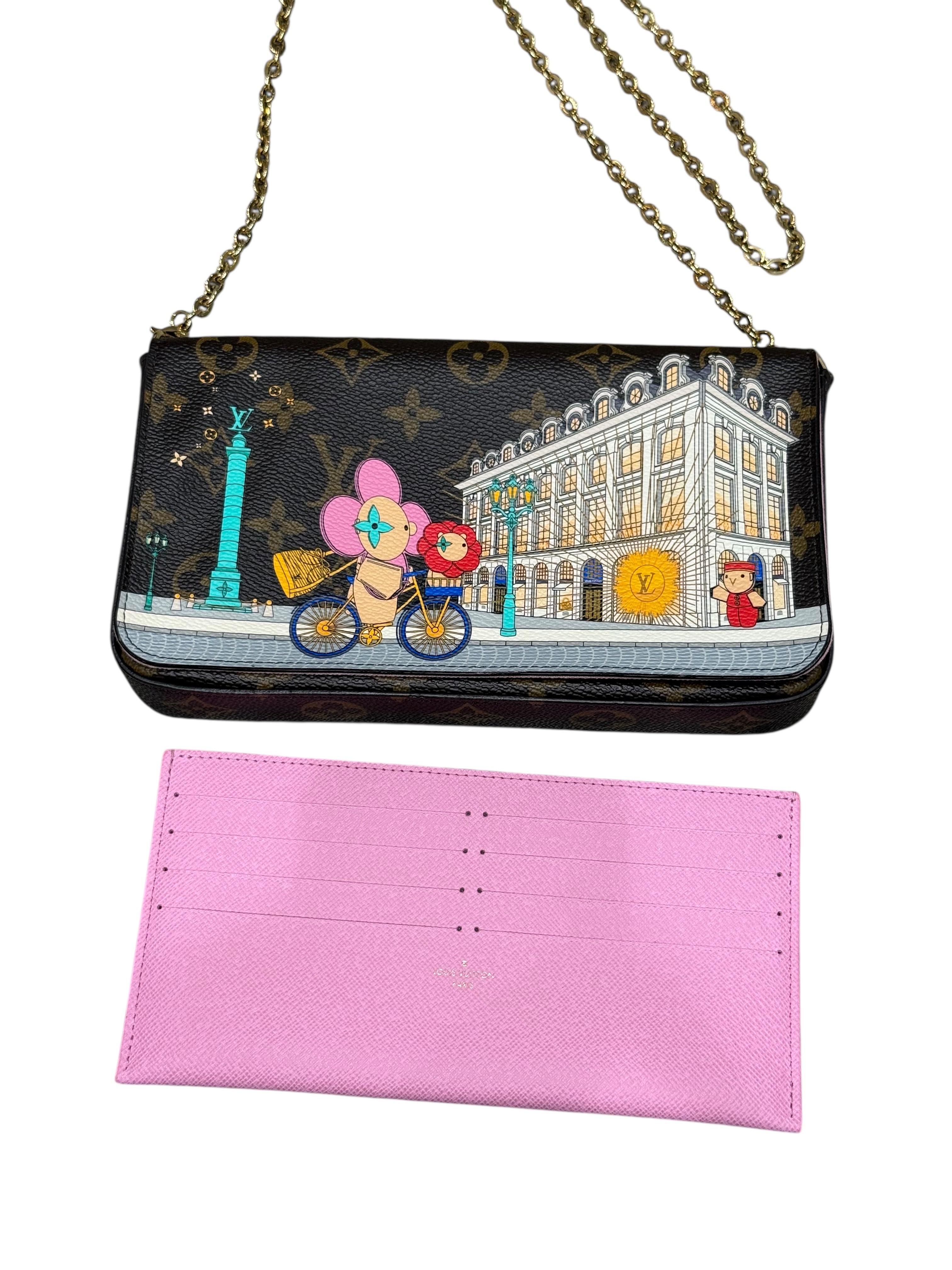 Louis Vuitton - Pochette Félicie Edition Vivienne Place Vendôme | Les Folies d’Eugénie