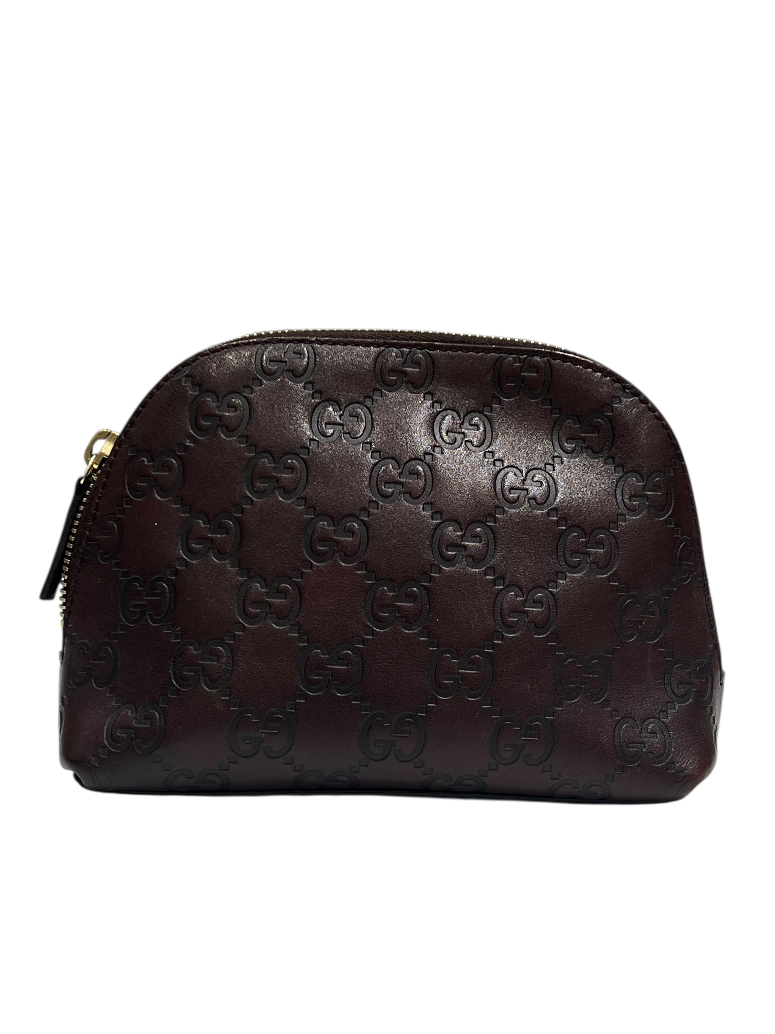 Gucci - pochette cuir brun