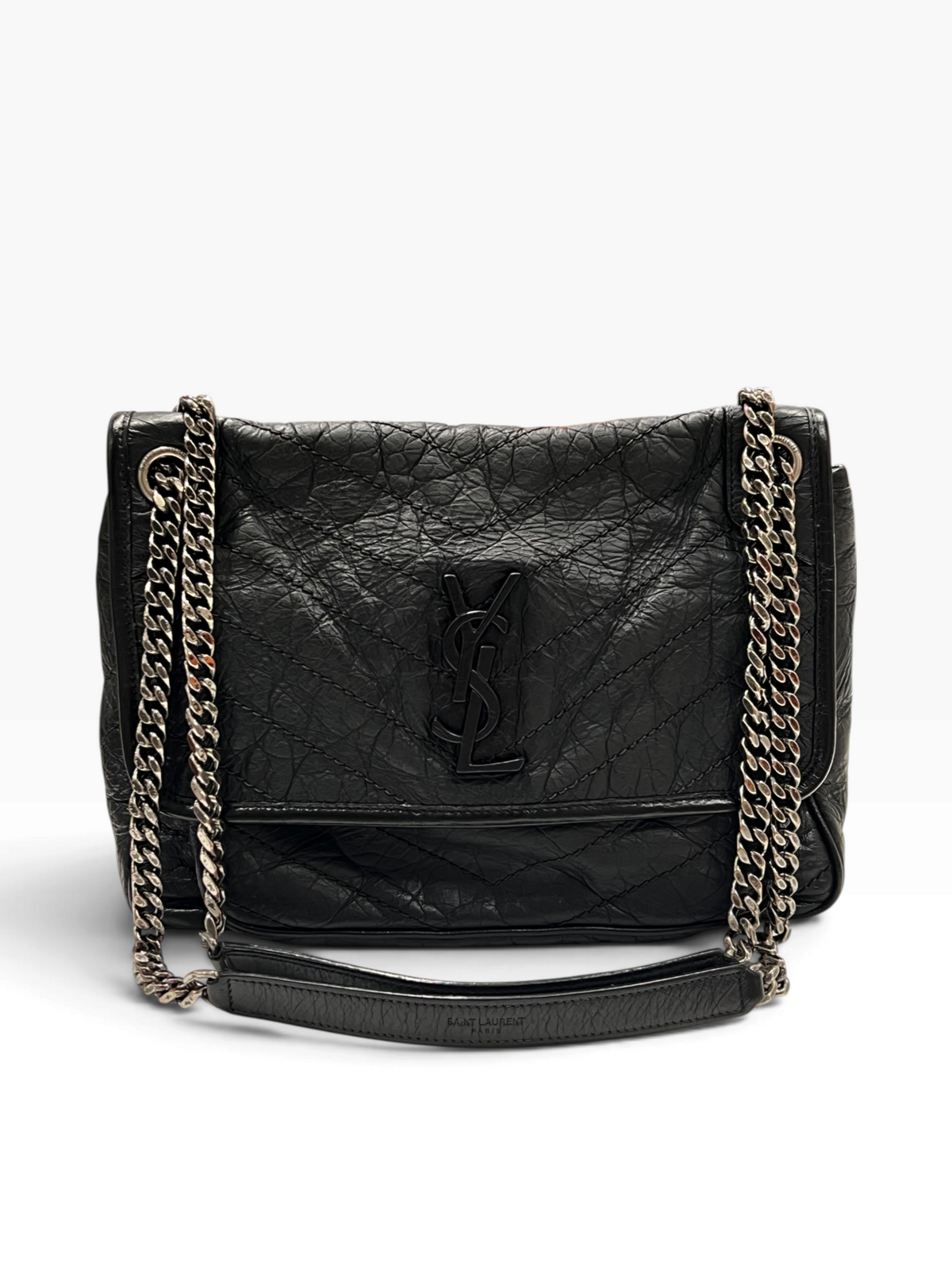 Saint Laurent - sac Nikki cuir noir all black