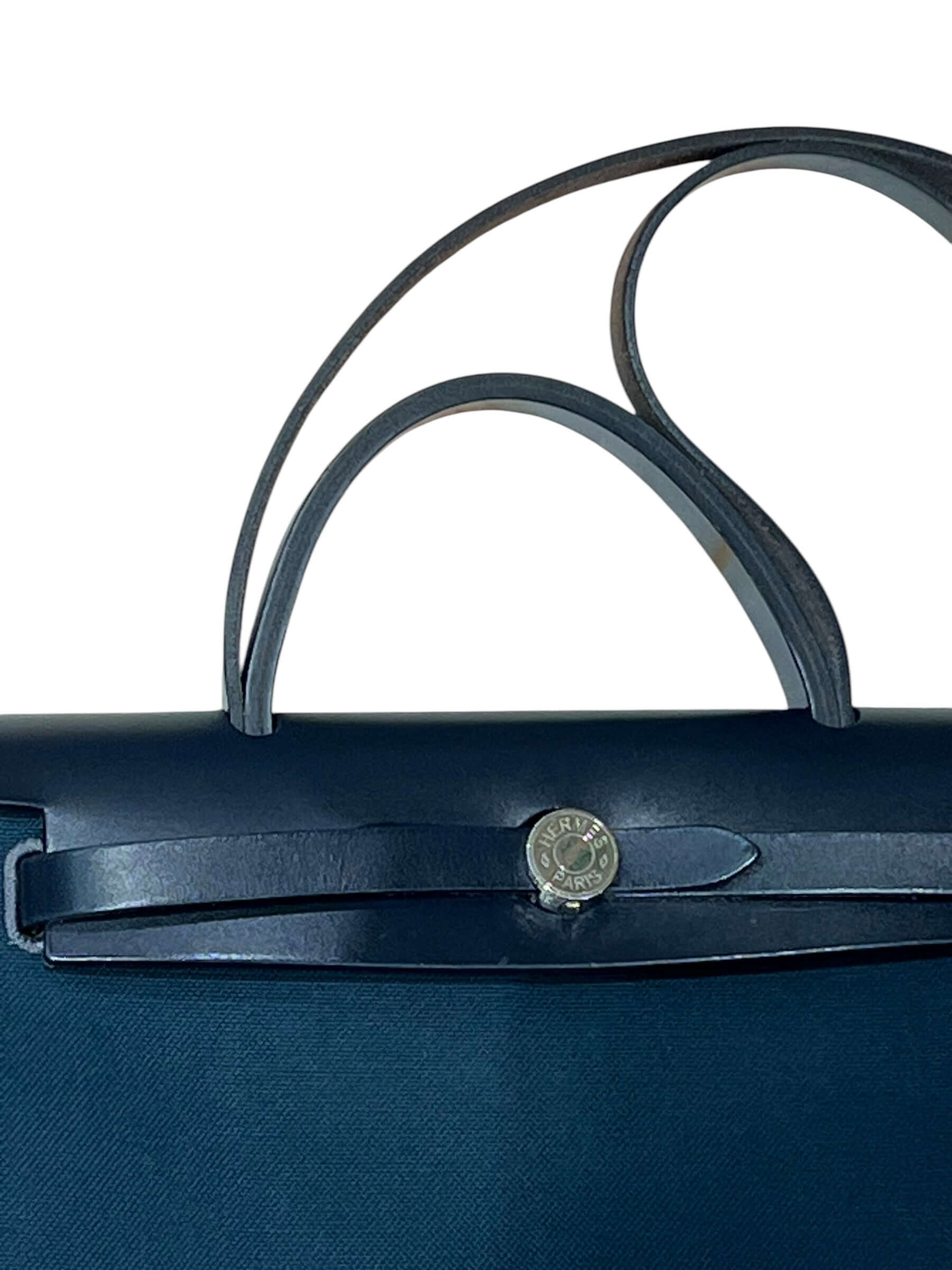 Hermès - Sac Herbag 31 bleu océan et bleu indigo