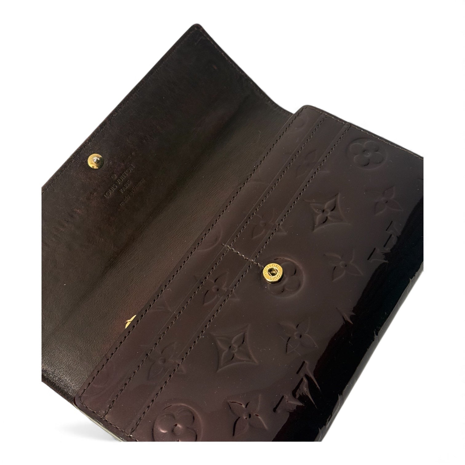 Louis Vuitton - Porte monnaie cuir vernis monogramme