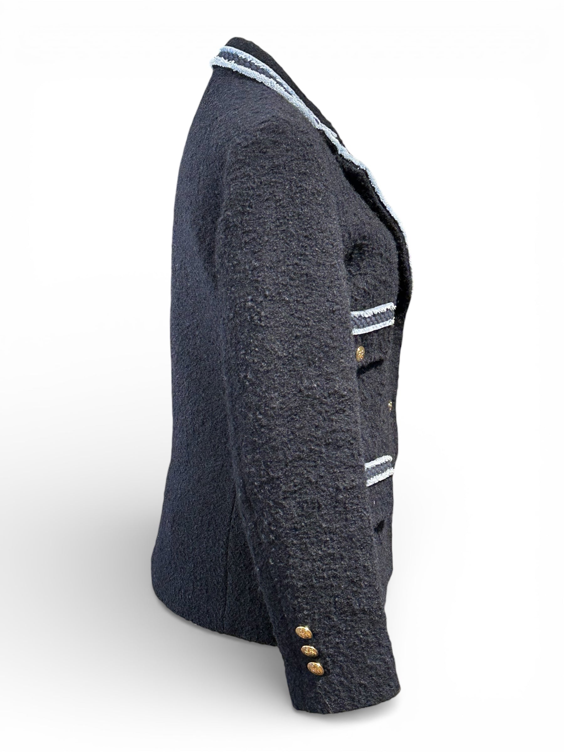 Sandro - Blazer en Laine Bleu T34 | Les Folies d’Eugénie