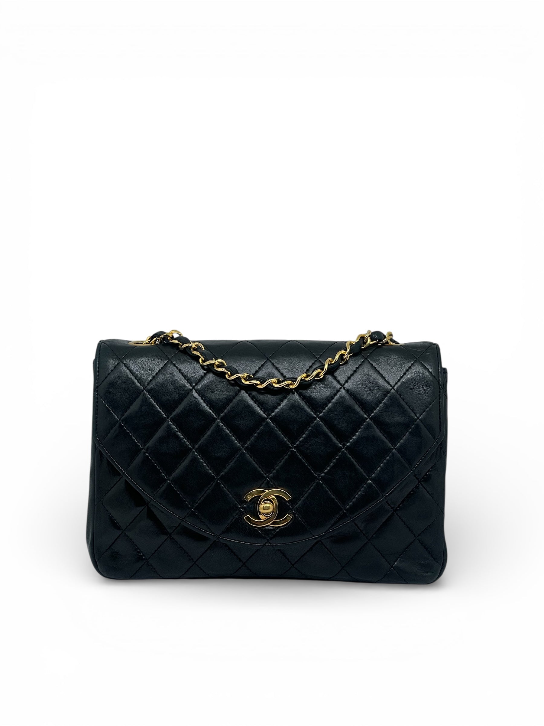 Chanel - Sac à main noir en cuir d’Agneau