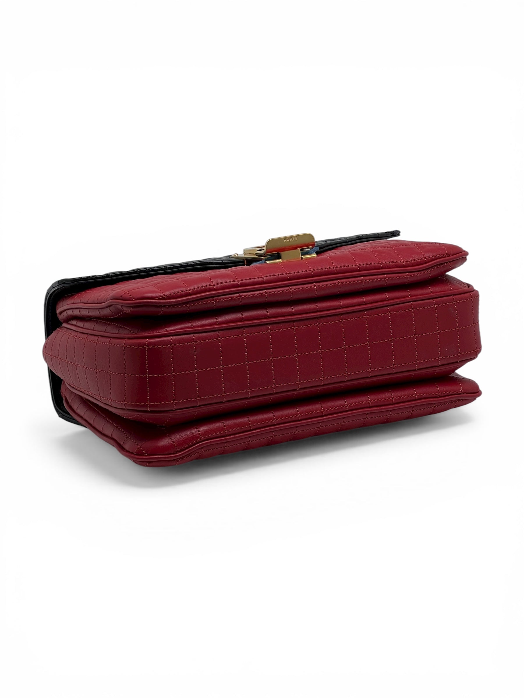 Céline - Sac C bicolore rouge et noir