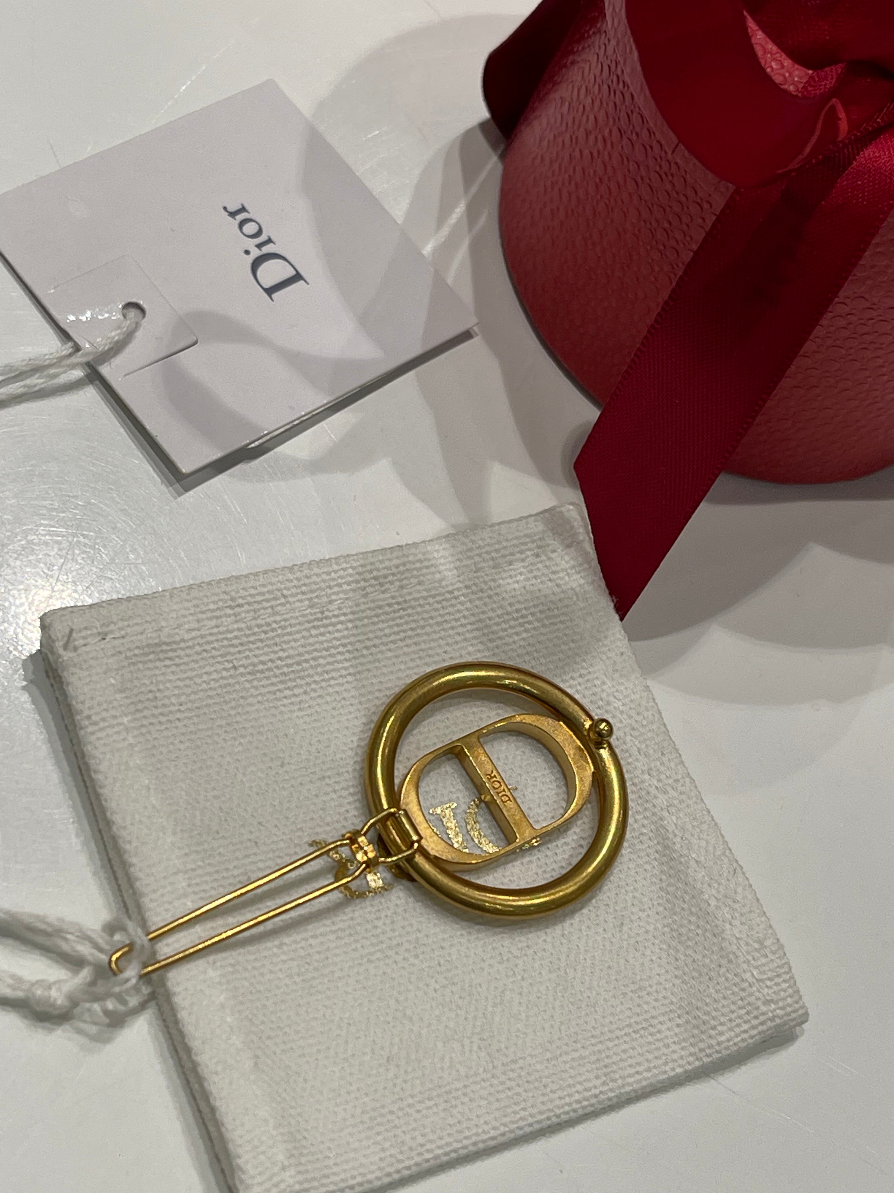 Dior - Barrette à Cheveux CD gold