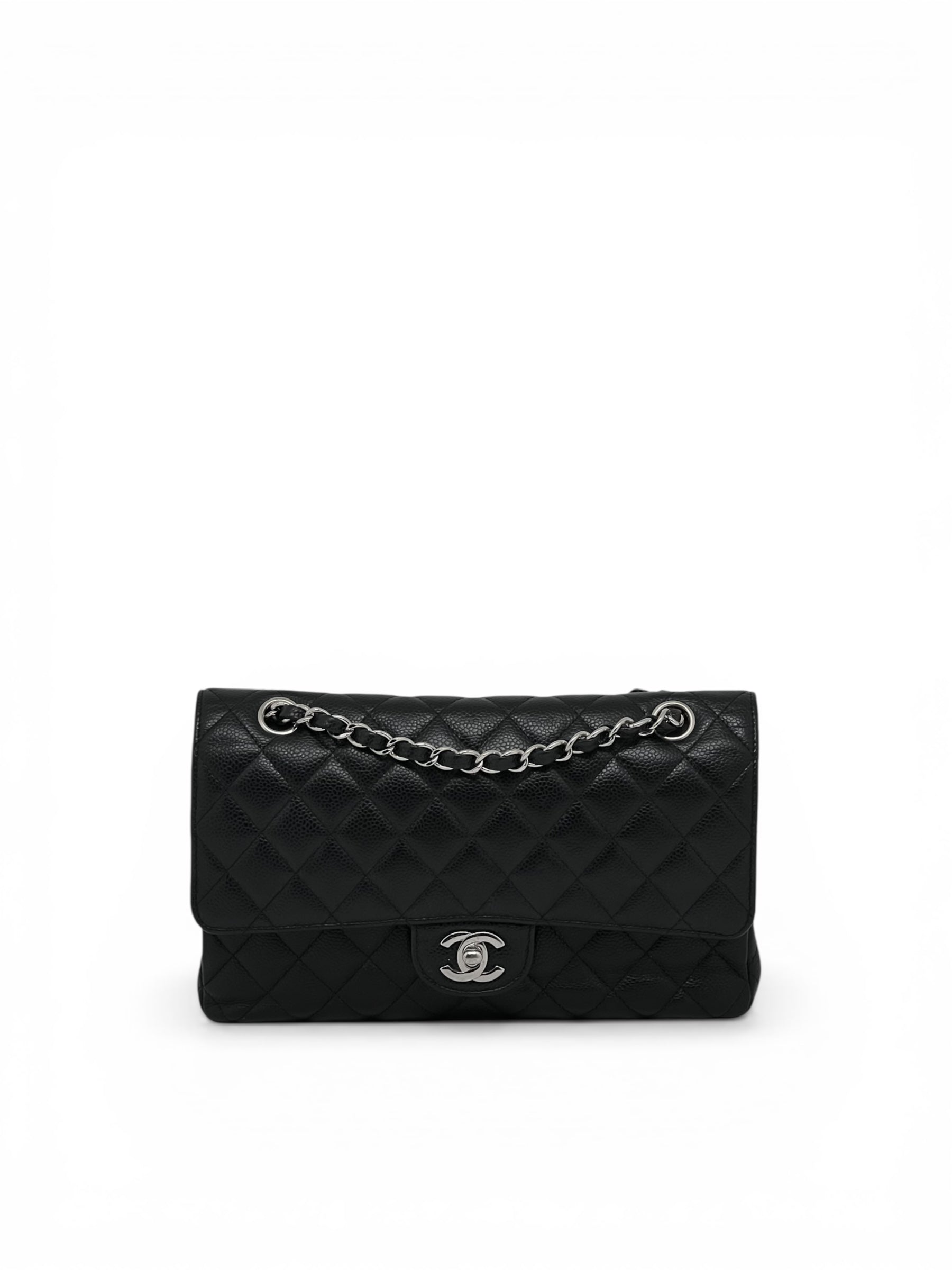 Chanel - Sac Timeless 25 cuir grainé noir