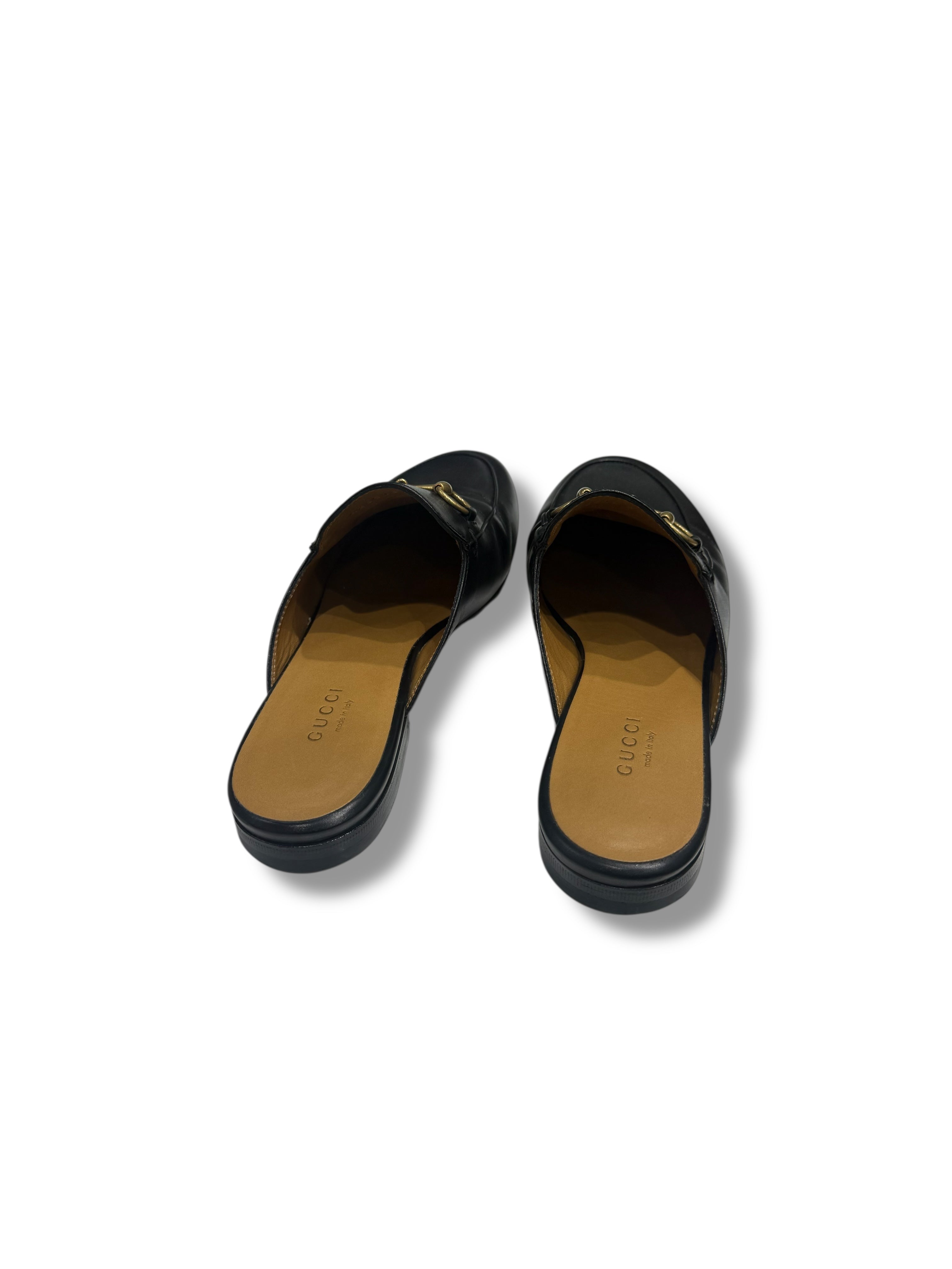 Gucci - Sandales ouvertes Princetown noir T37