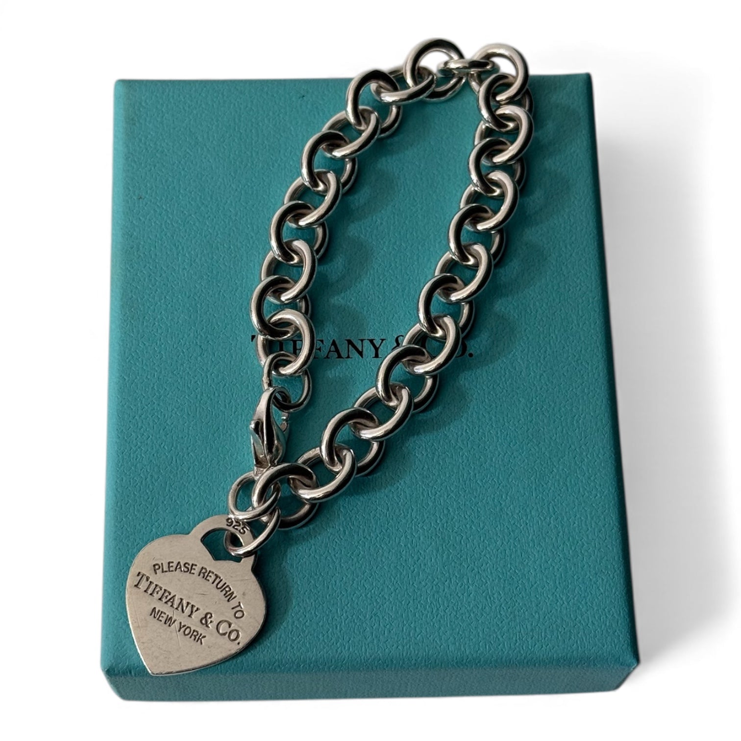 Tiffany & Co - Bracelet charm plaque cœur