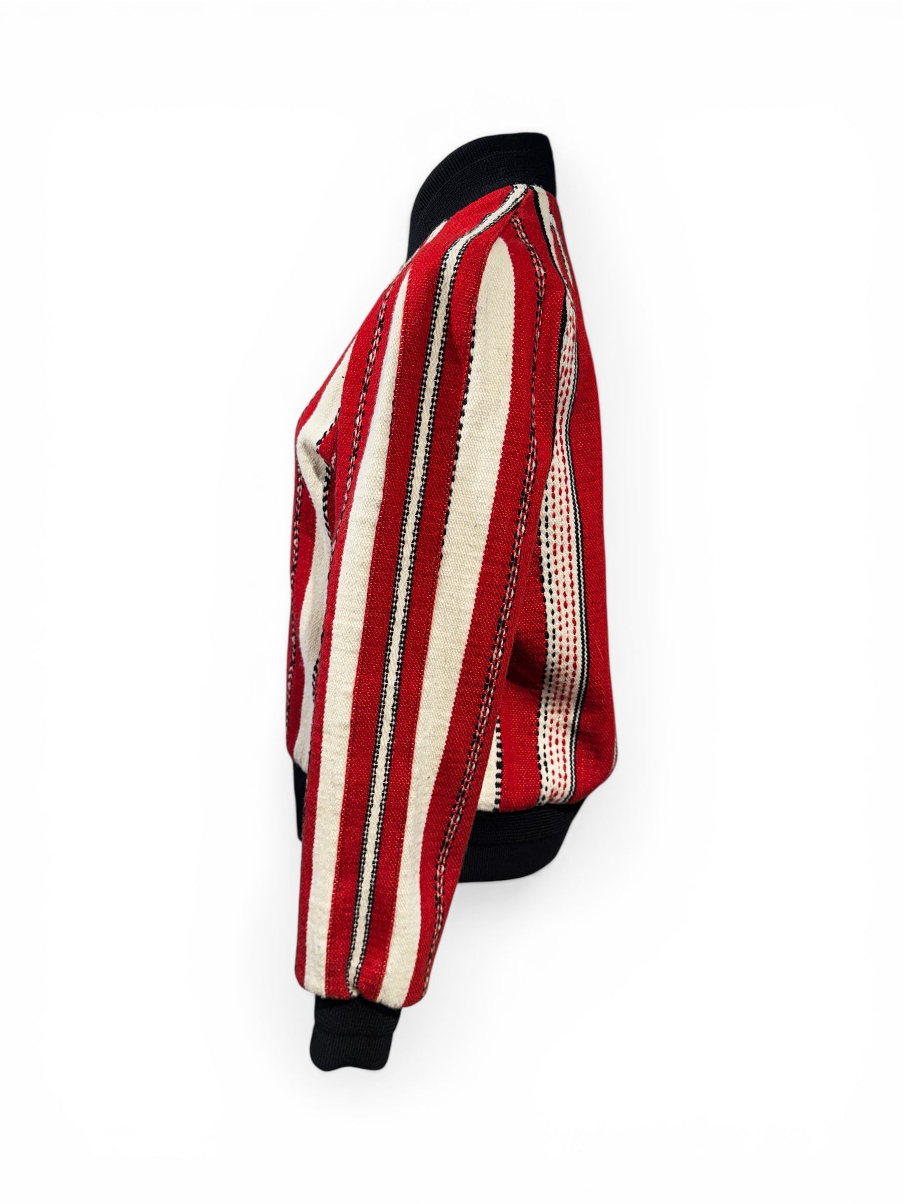 Saint Laurent Veste Bomber à Rayures T38 | Les Folies d’Eugénie