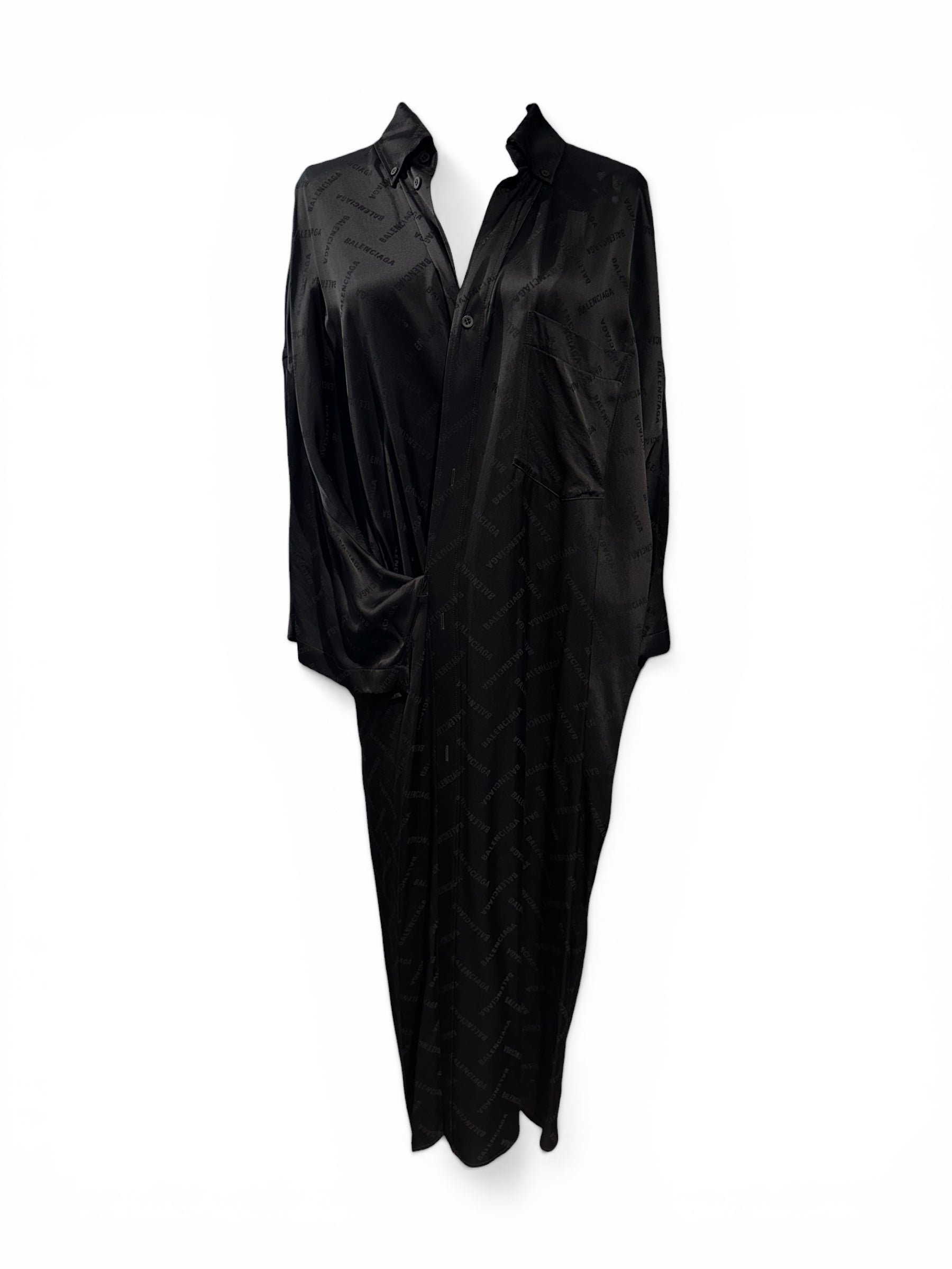 Balenciaga Robe Kimono Noir T36 | Les Folies d’Eugénie